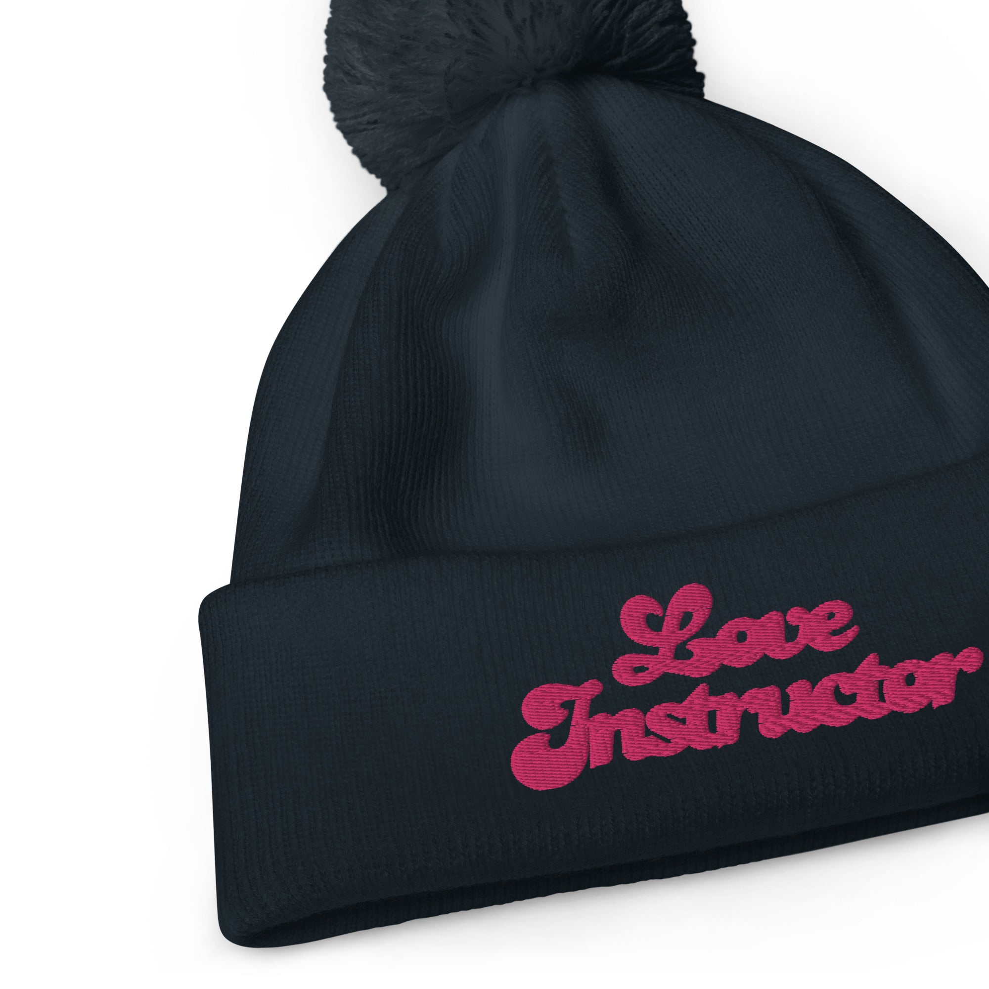 Pom pom beanie Love Instructor Flamingo