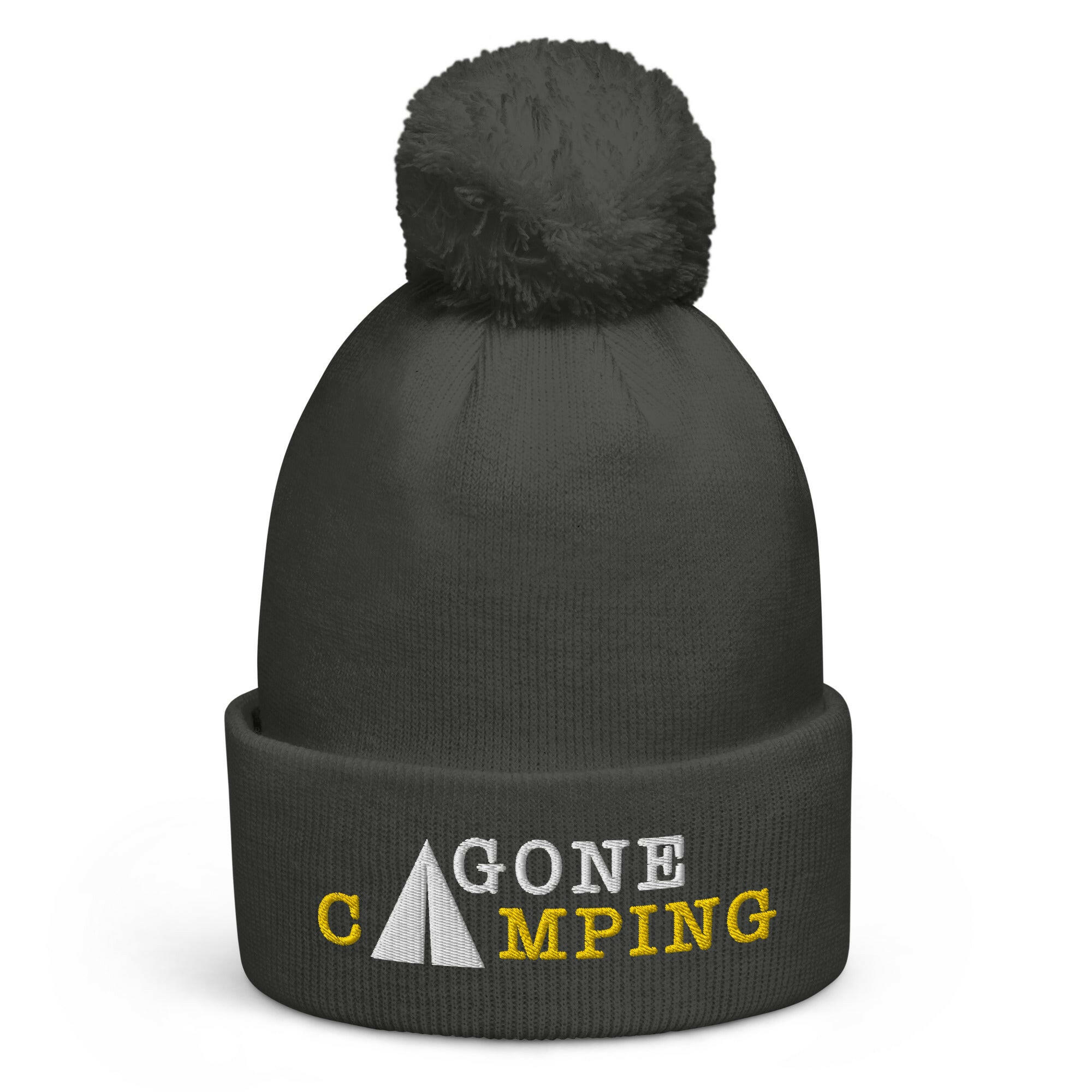 Bonnet à pompon Gone Camping White/Gold
