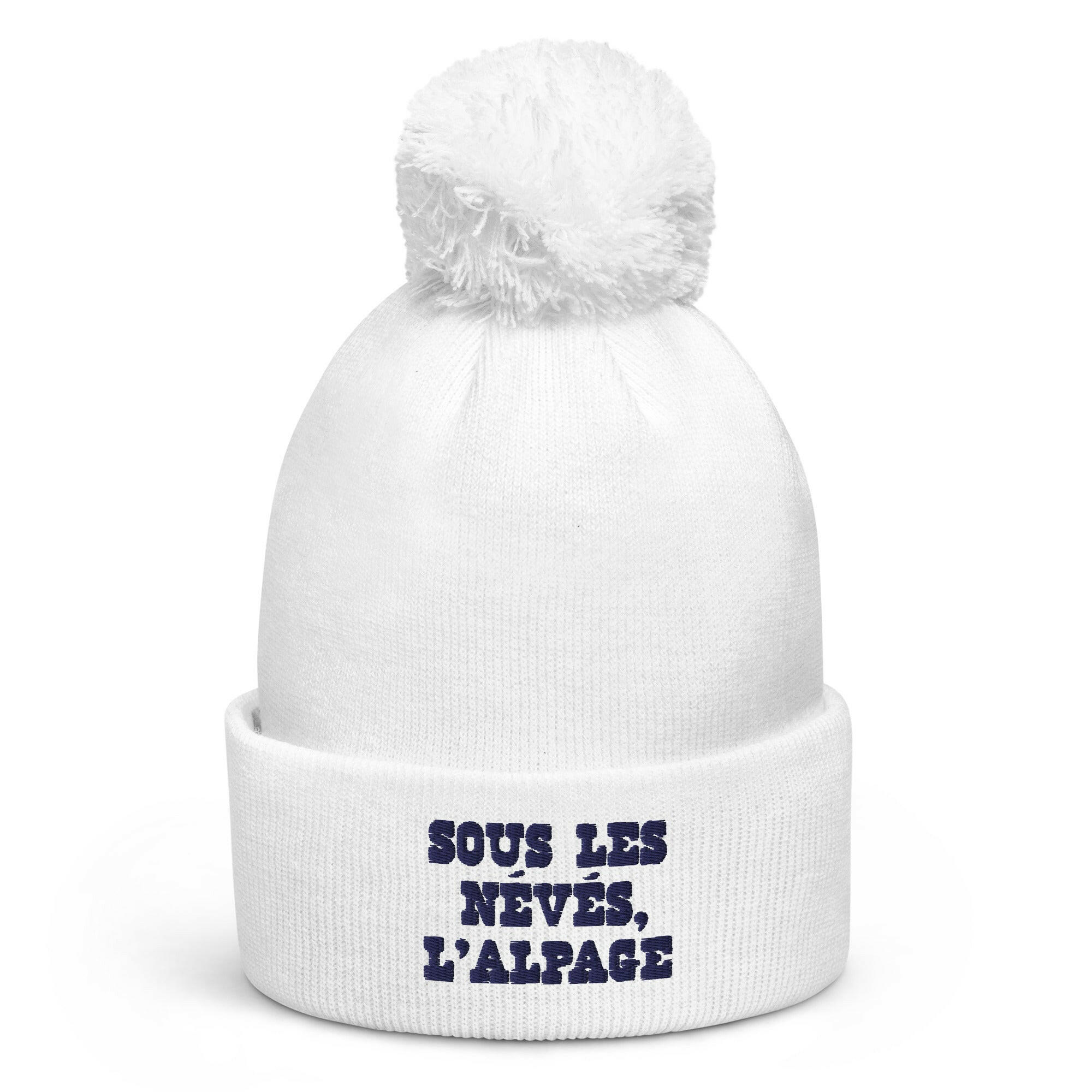 Pom pom beanie Sous les névés l'alpage Navy