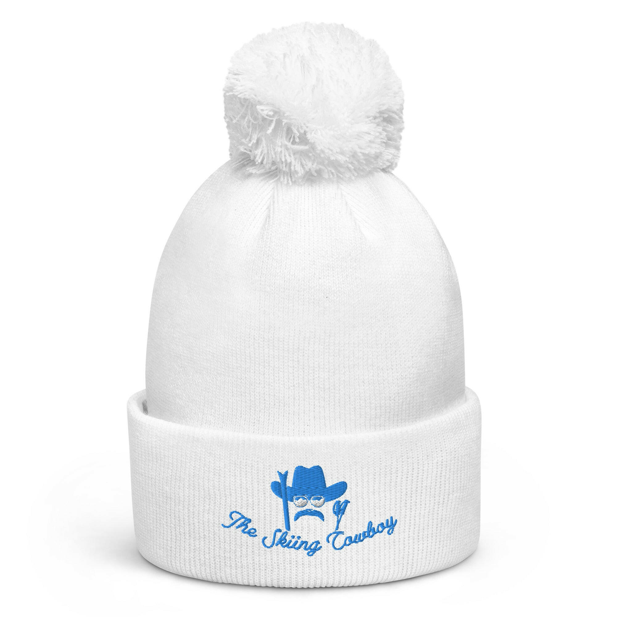 Pom pom beanie The Skiing Cowboy Blue