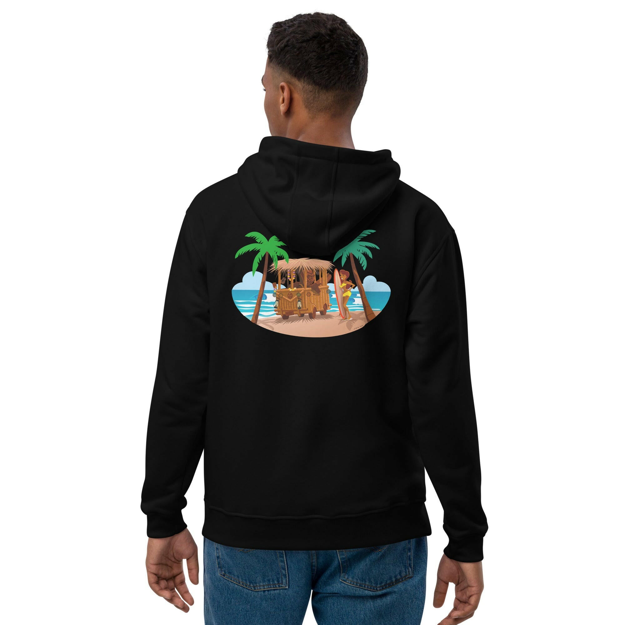 Premium eco hoodie Tiki Kombi (front & back)