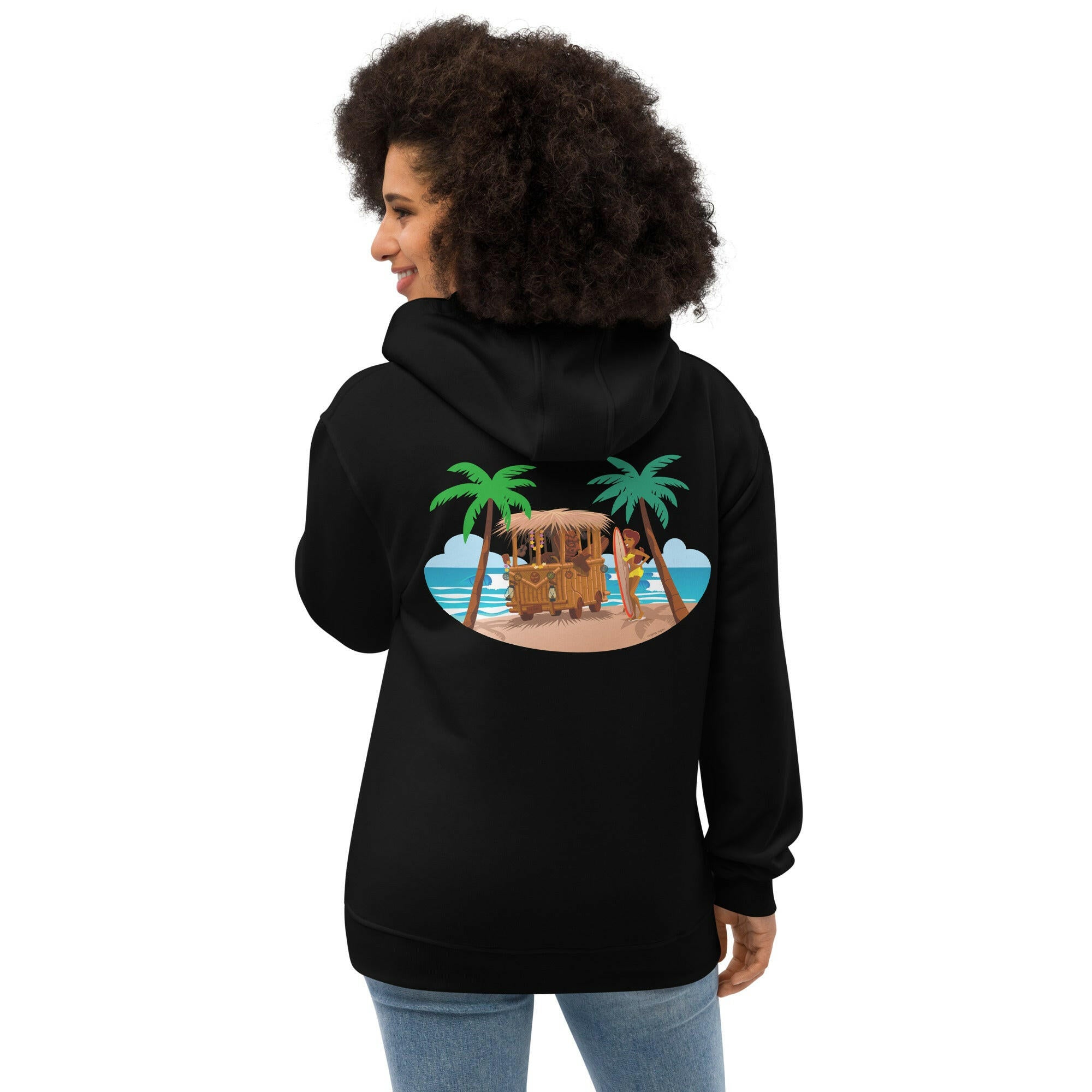 Premium eco hoodie Tiki Kombi (front & back)