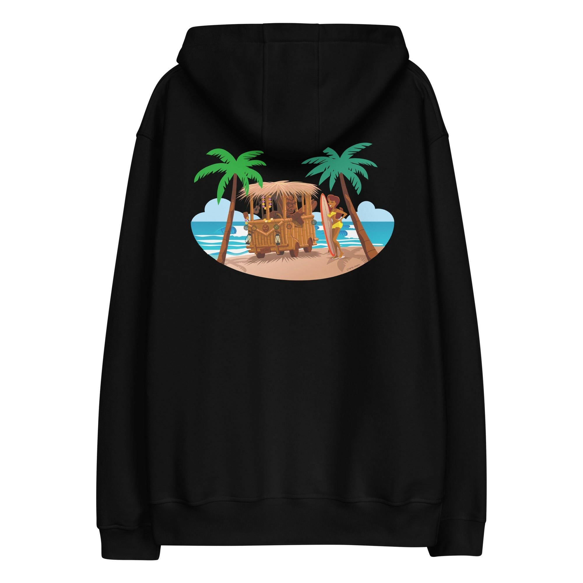 Premium eco hoodie Tiki Kombi (front & back)