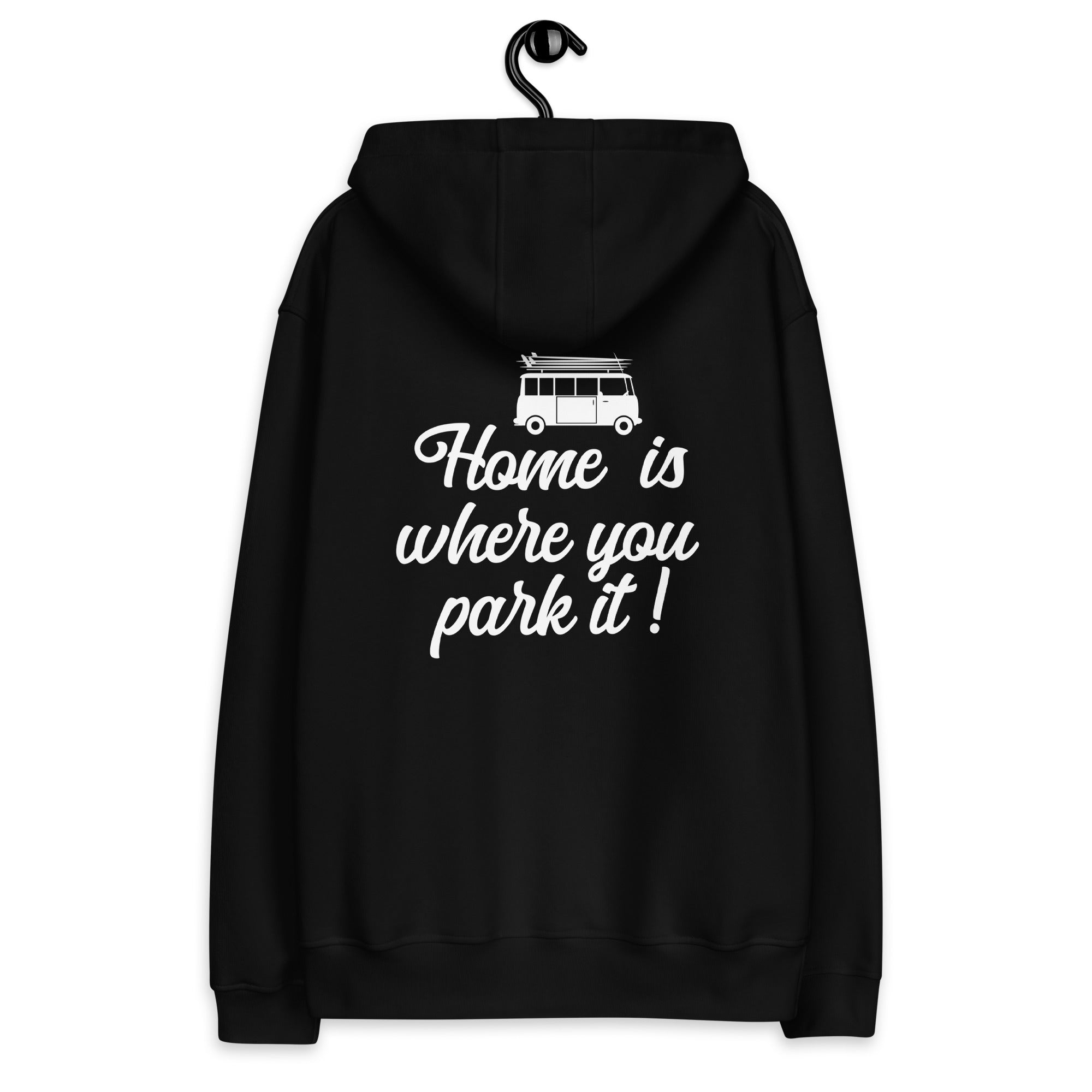 Premium eco hoodie Vintage Campers: Home is where you park it (front & back)