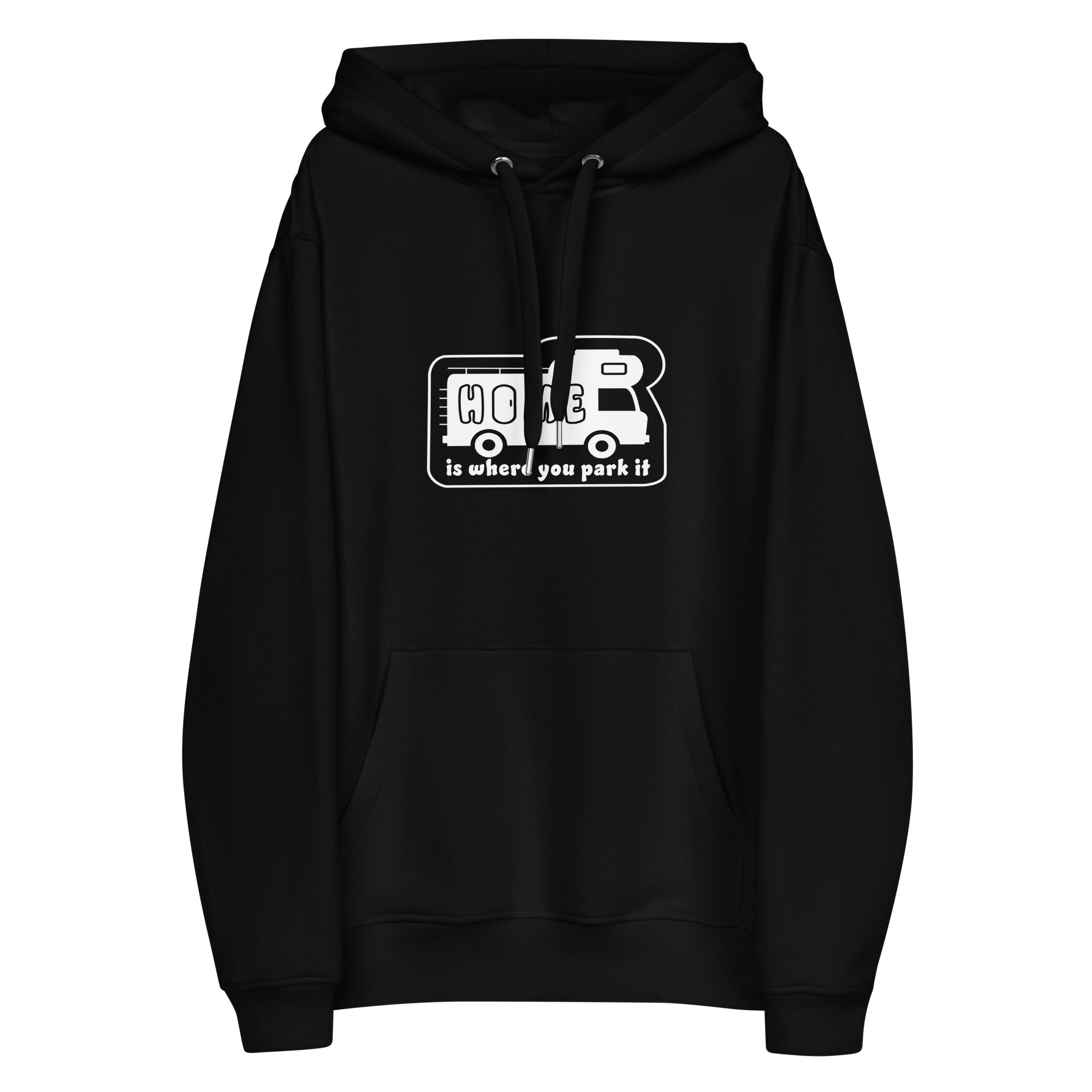 Premium eco hoodie Vintage Campers: Home is where you park it (front & back)
