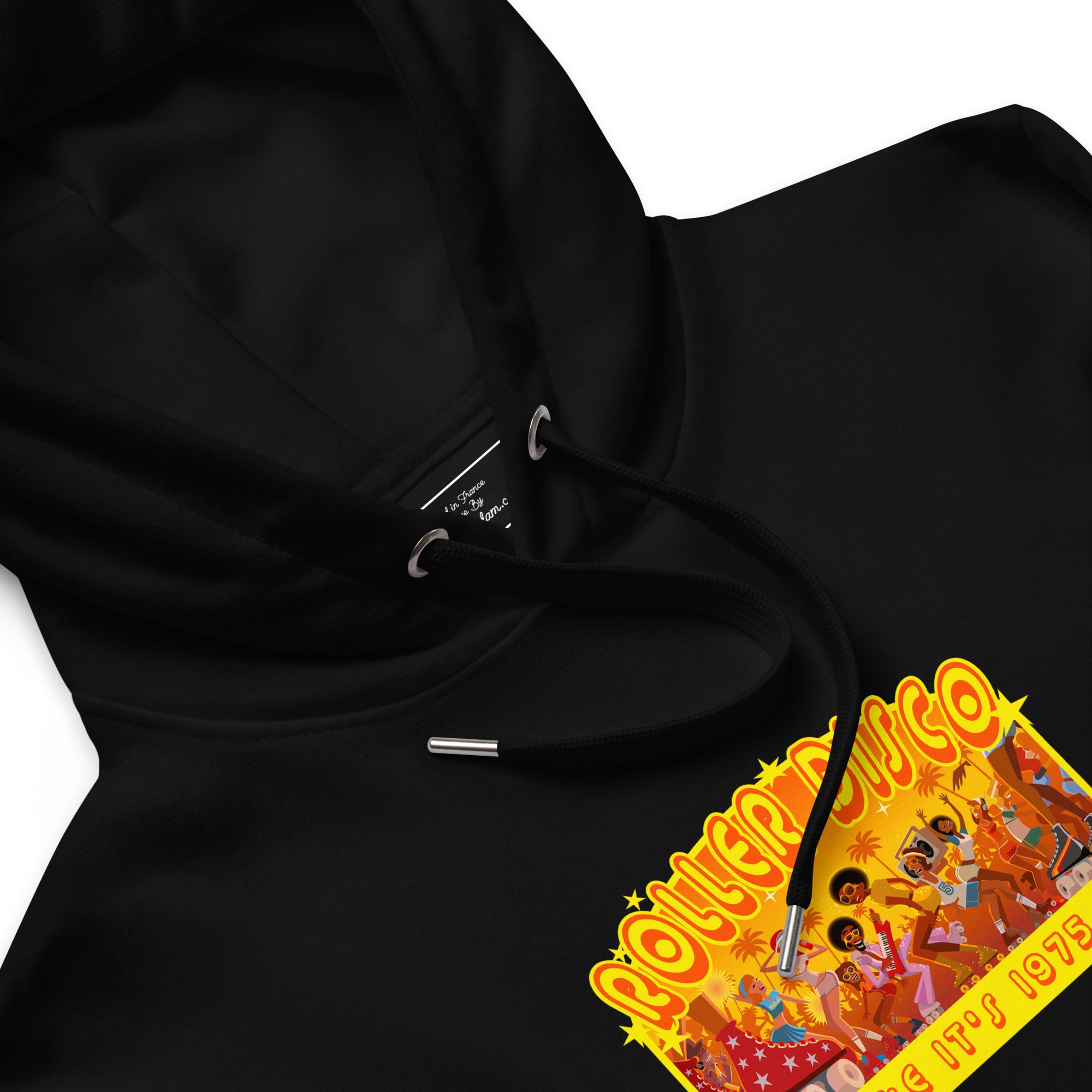 Sweat à capuche premium écologique Roller Disco 1975