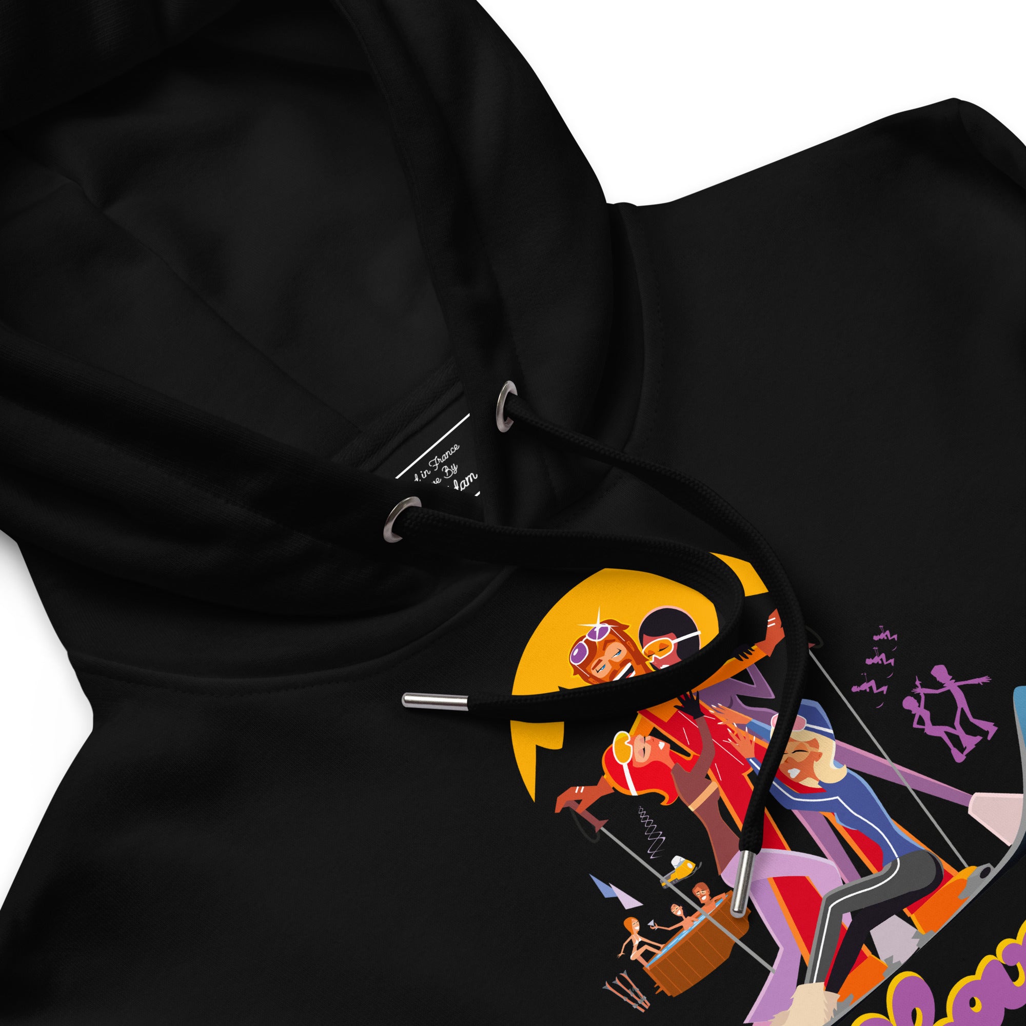 Sweat à capuche premium écologique Love Instructor First Lesson free (face)