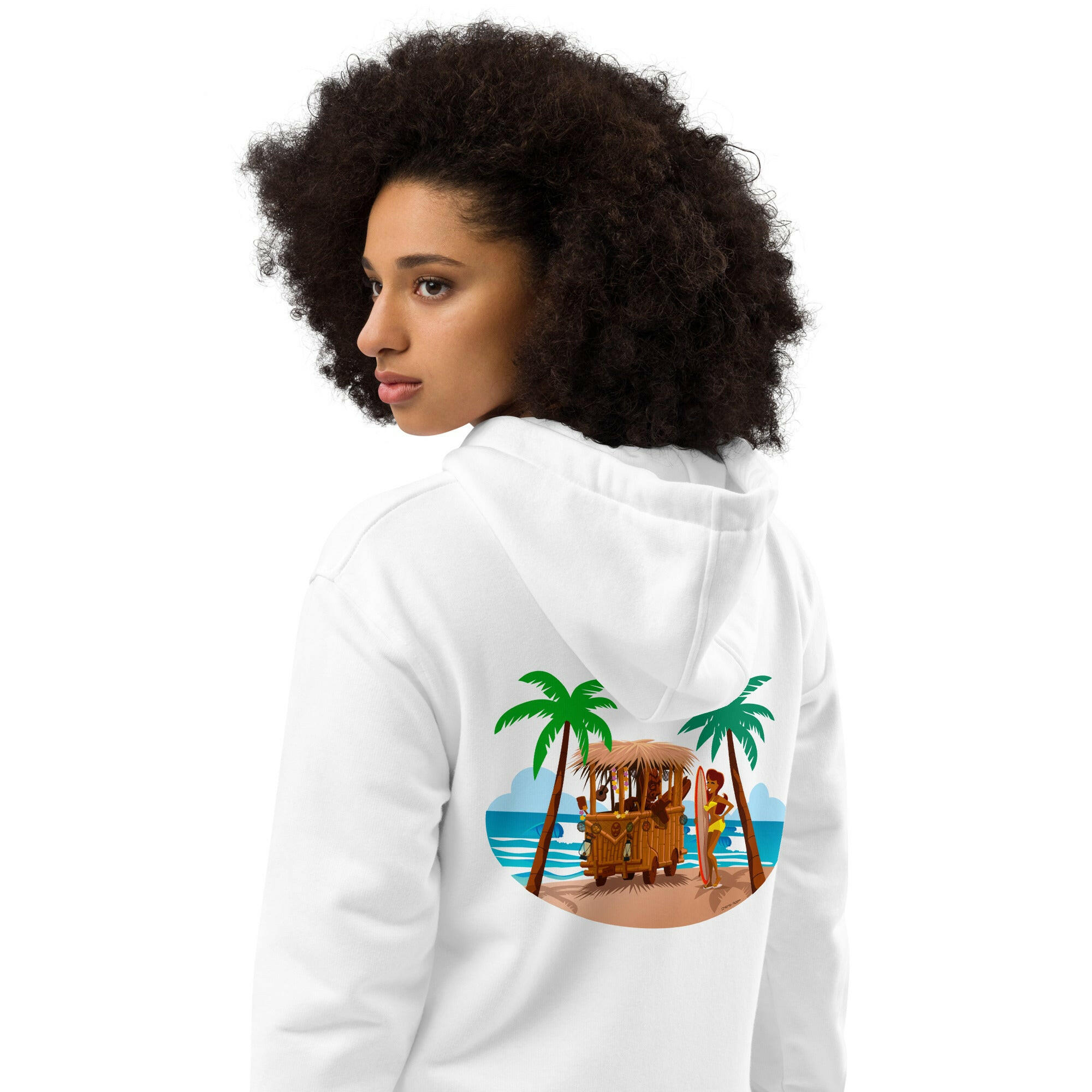 Premium eco hoodie Tiki Kombi (front & back)