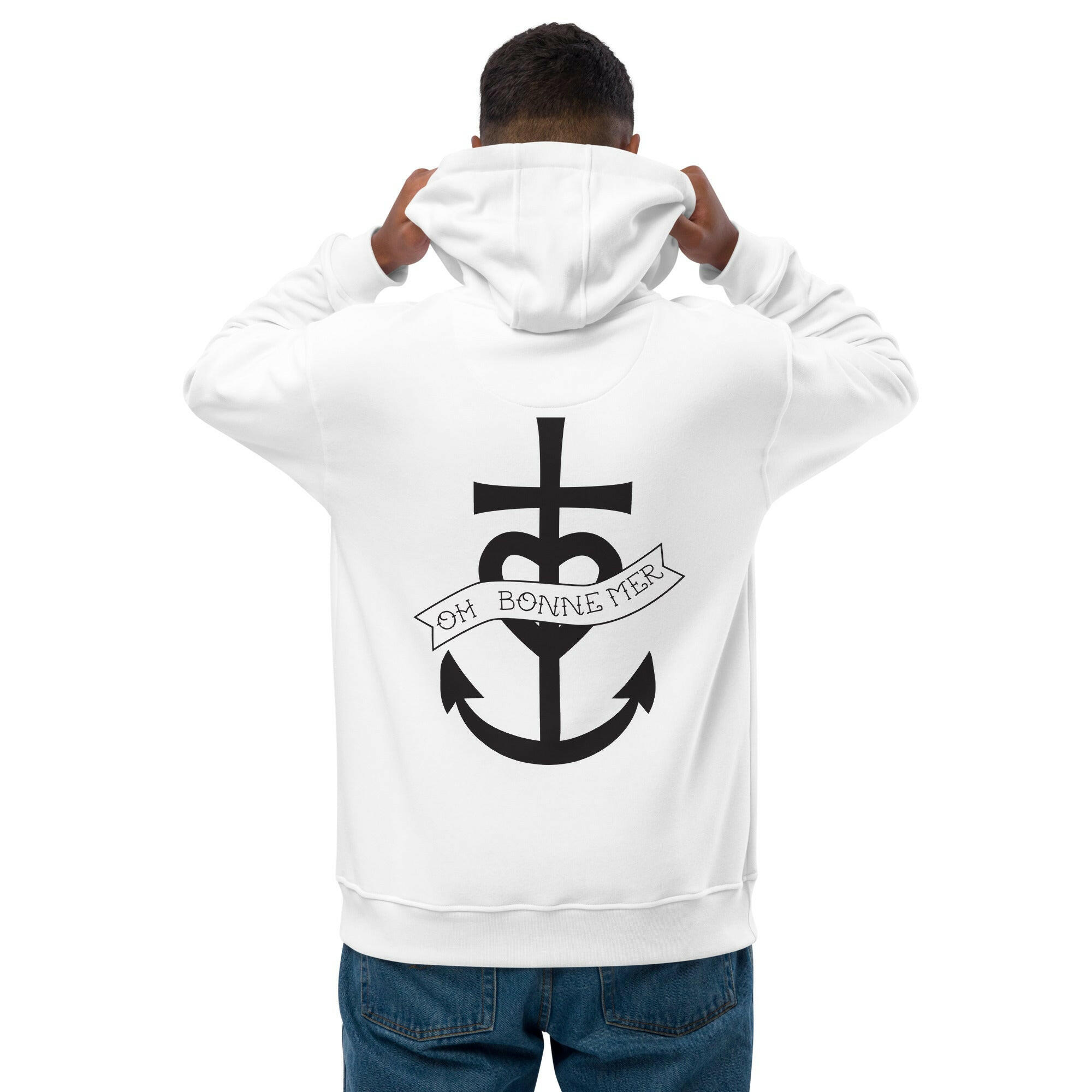 Premium eco hoodie Oh Bonne Mer 1 extra large pattern on back