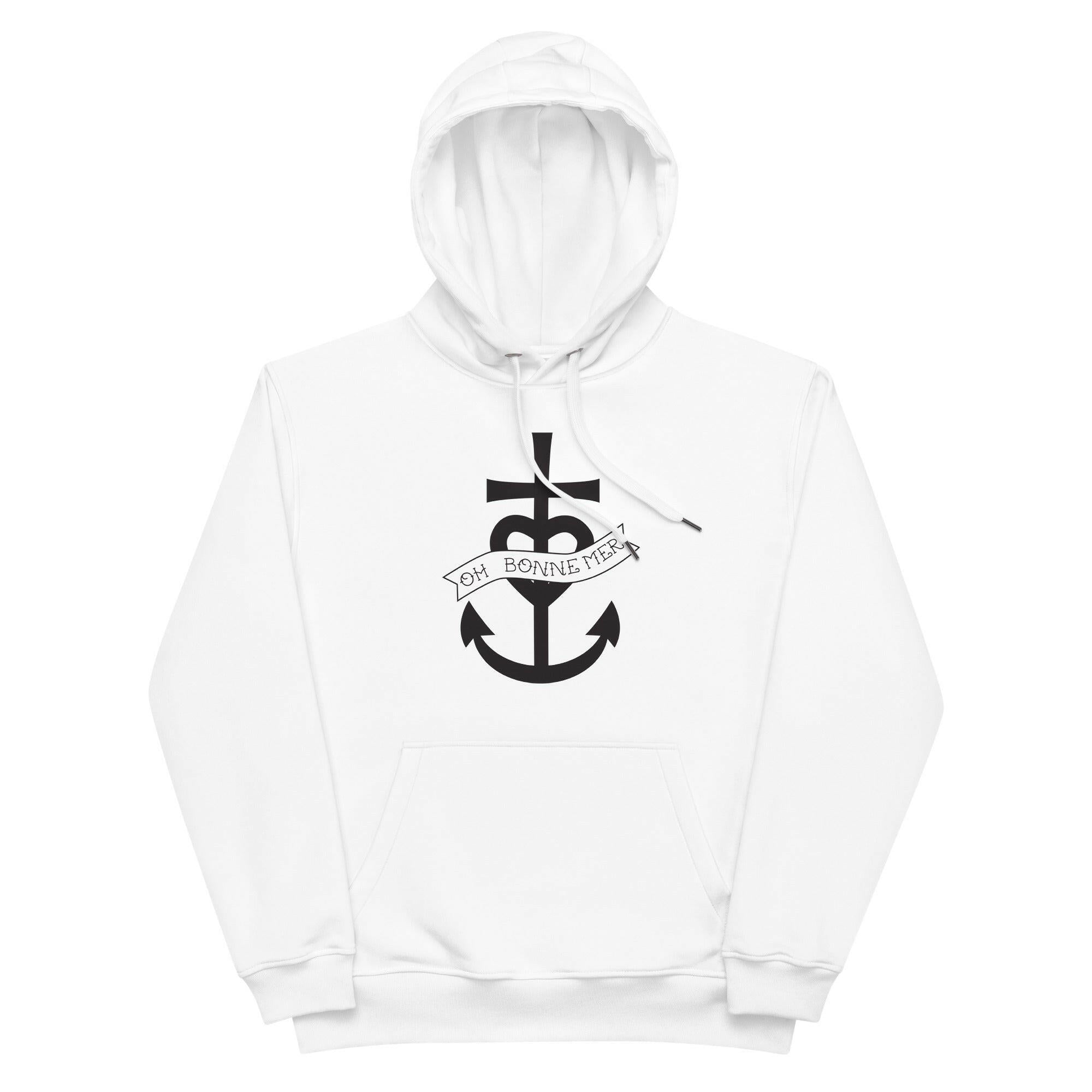Premium eco hoodie Oh Bonne Mer 1 large pattern on front
