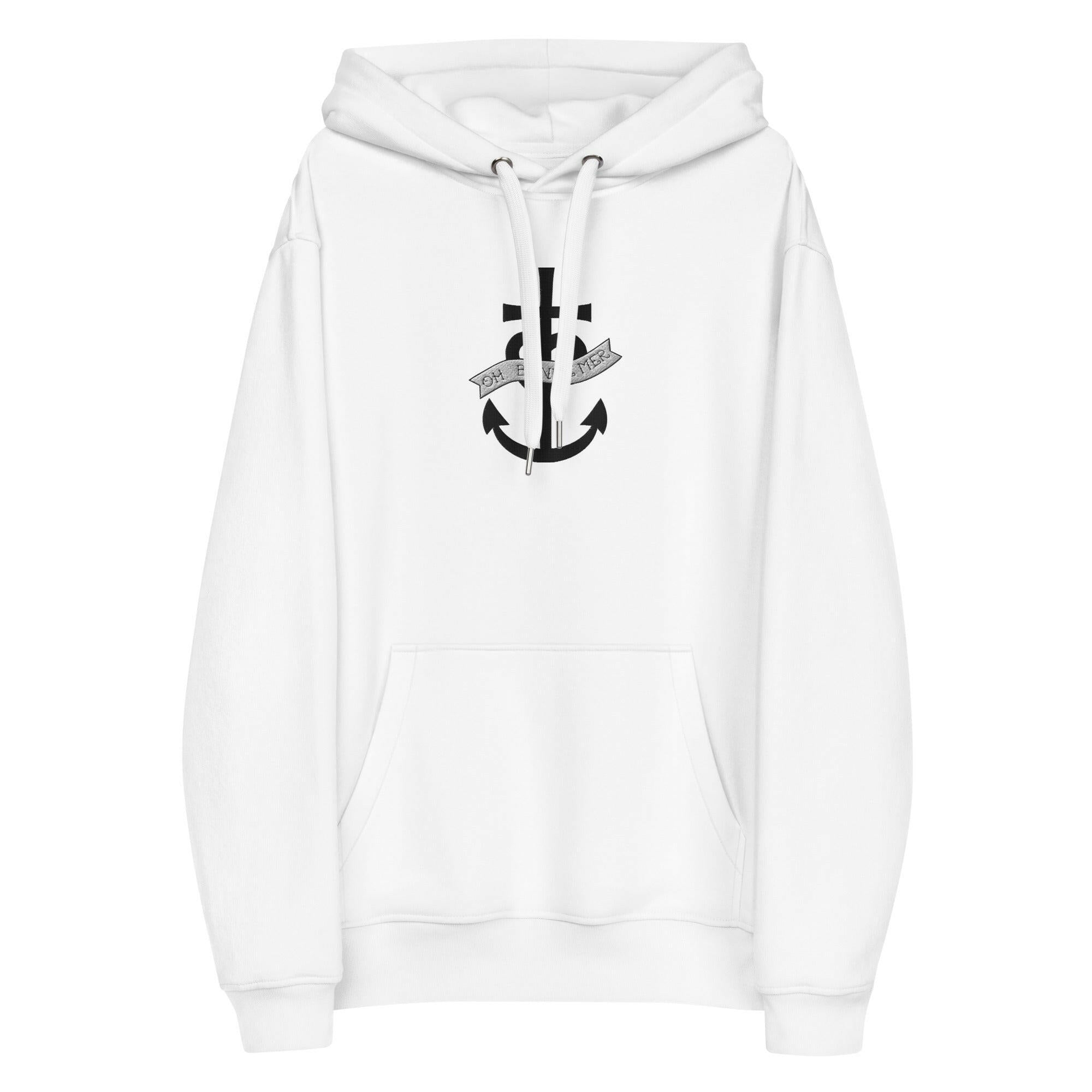 Premium eco hoodie Oh Bonne Mer 1 large embroided pattern on front