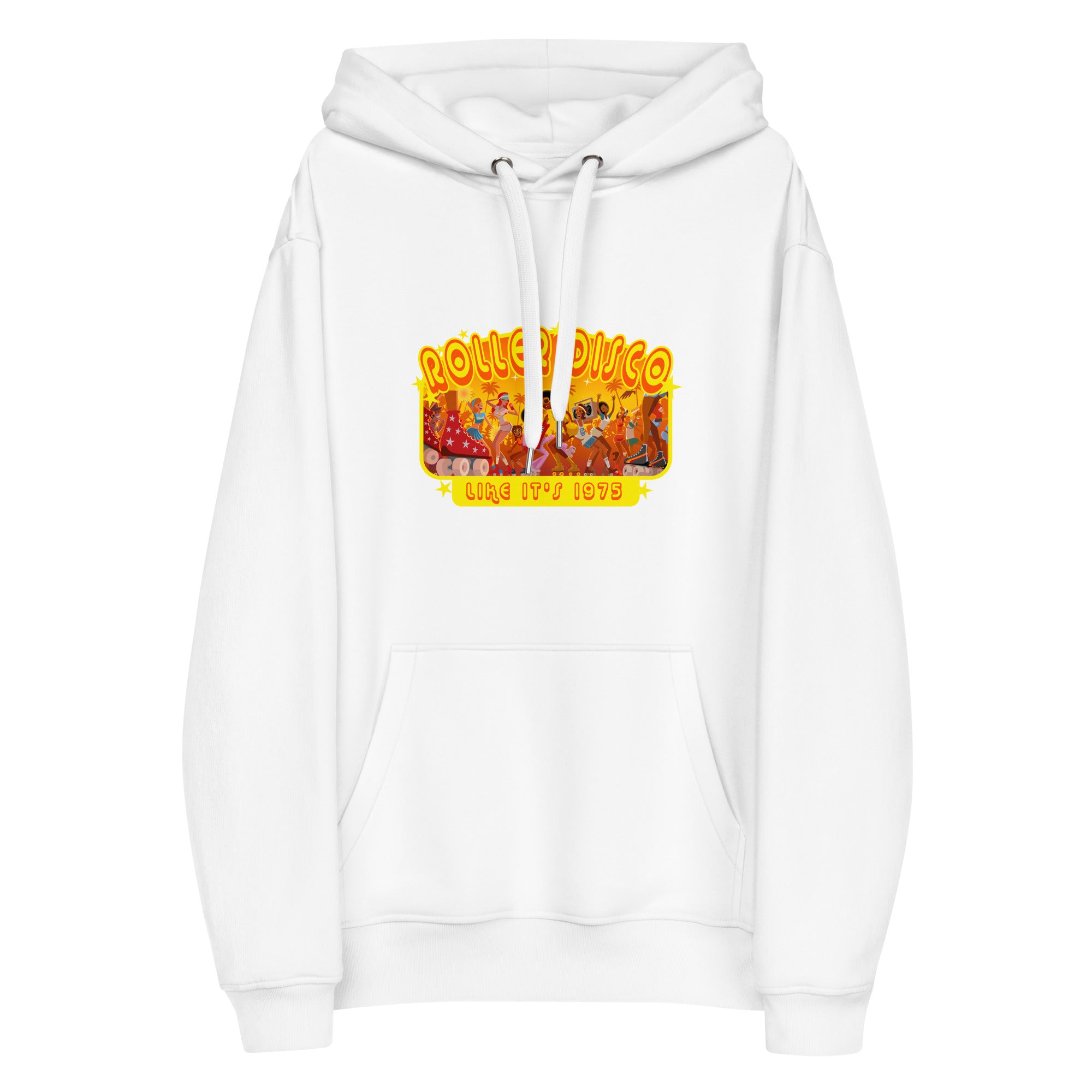 Sweat à capuche premium écologique Roller Disco 1975