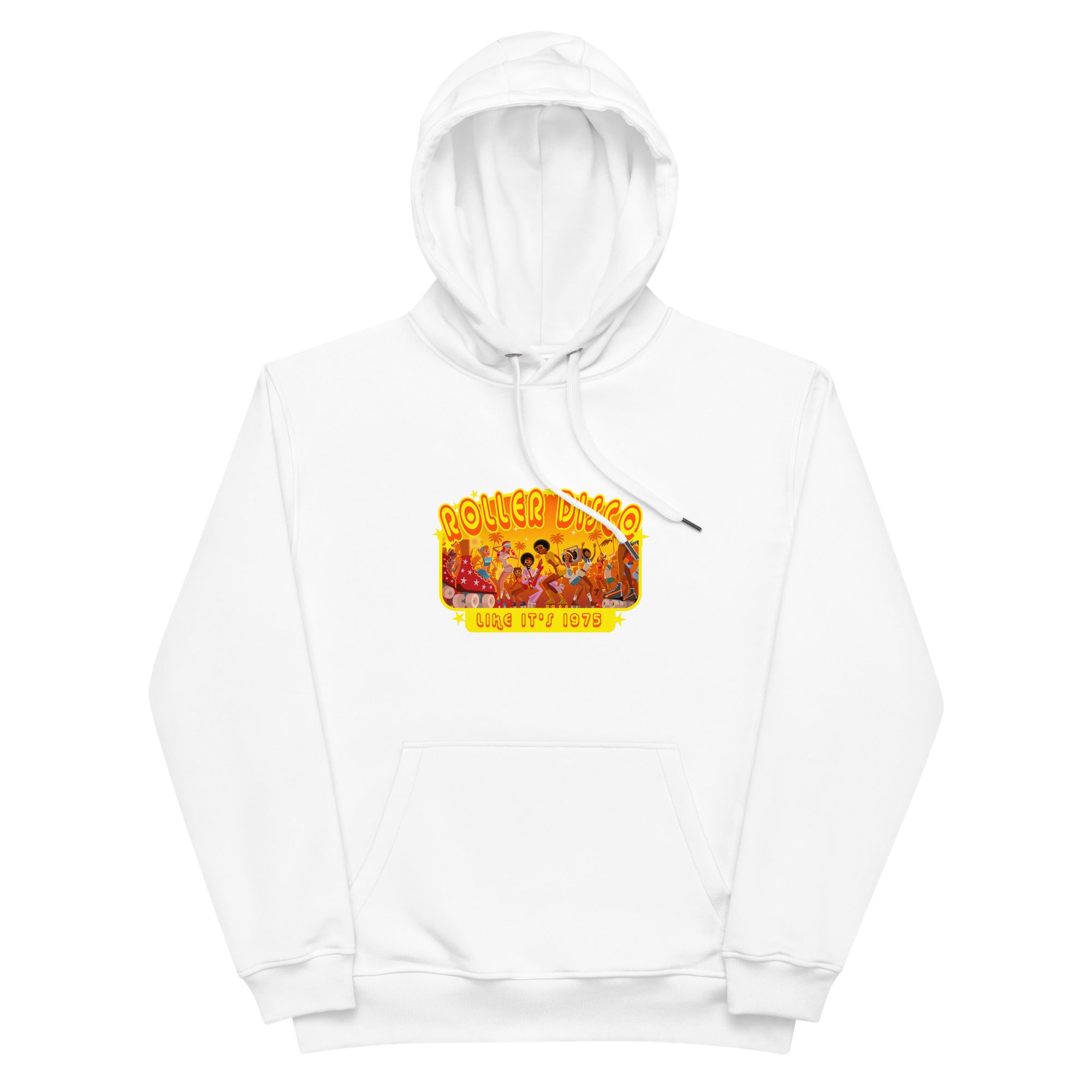 Sweat à capuche premium écologique Roller Disco 1975