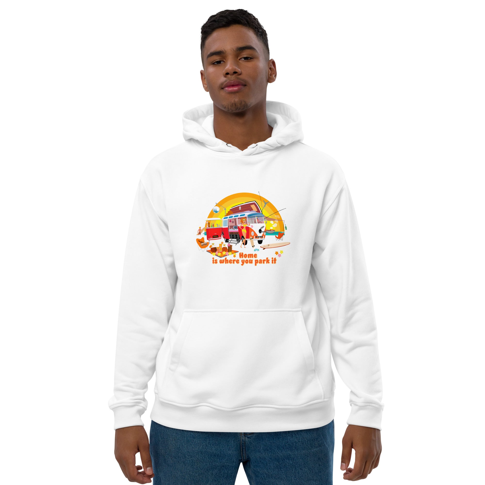 Premium eco hoodie Ultra Combi Home is where you park it