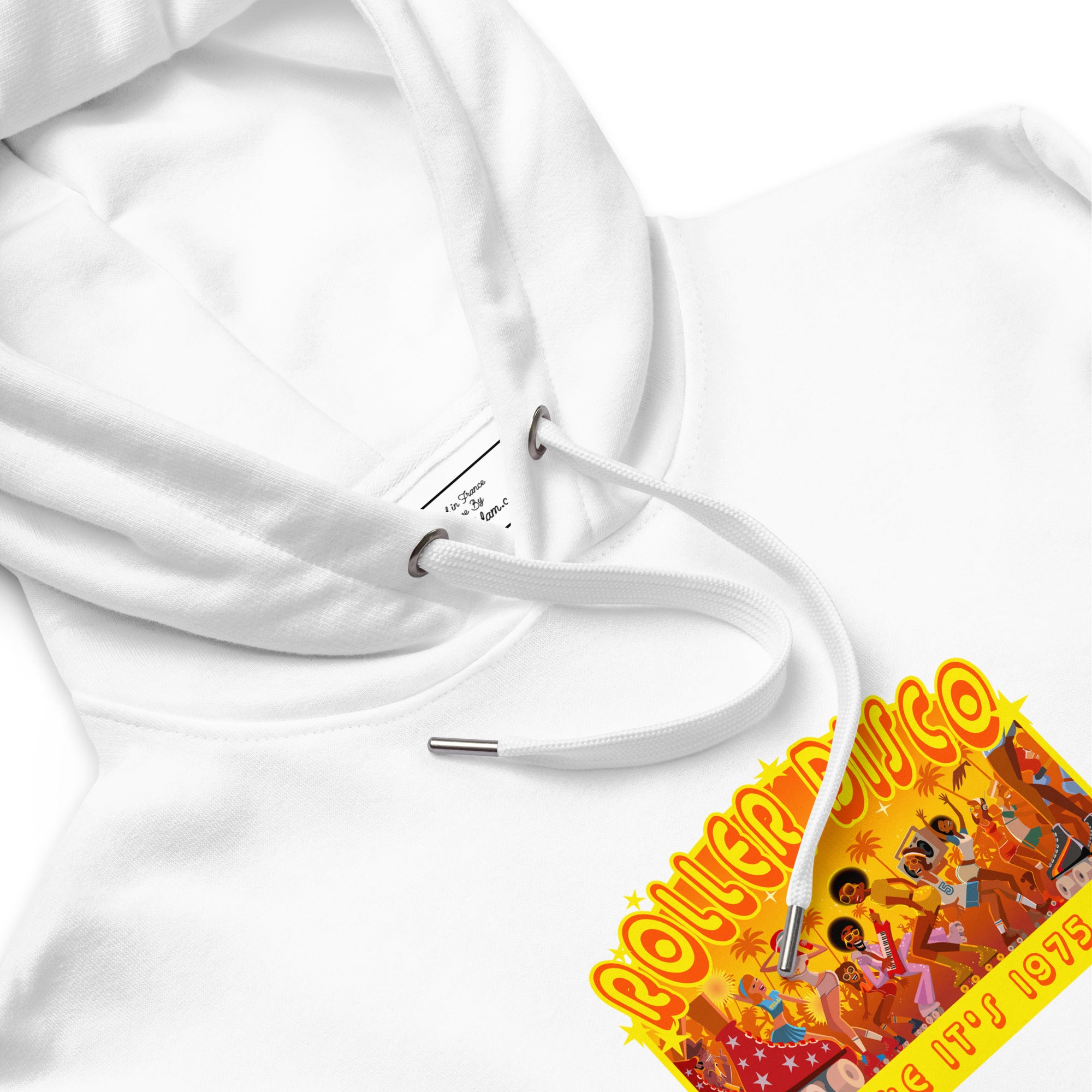 Sweat à capuche premium écologique Roller Disco 1975