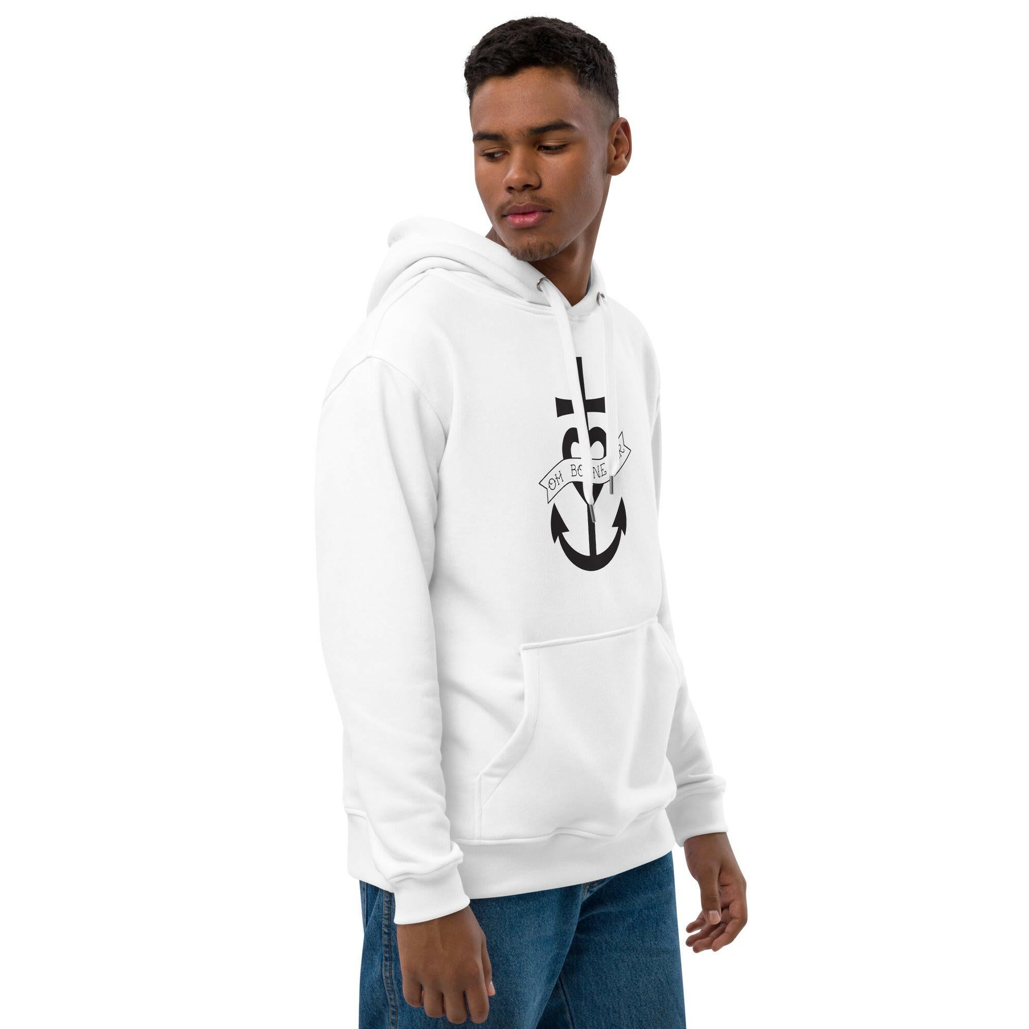 Premium eco hoodie Oh Bonne Mer 1 large pattern on front
