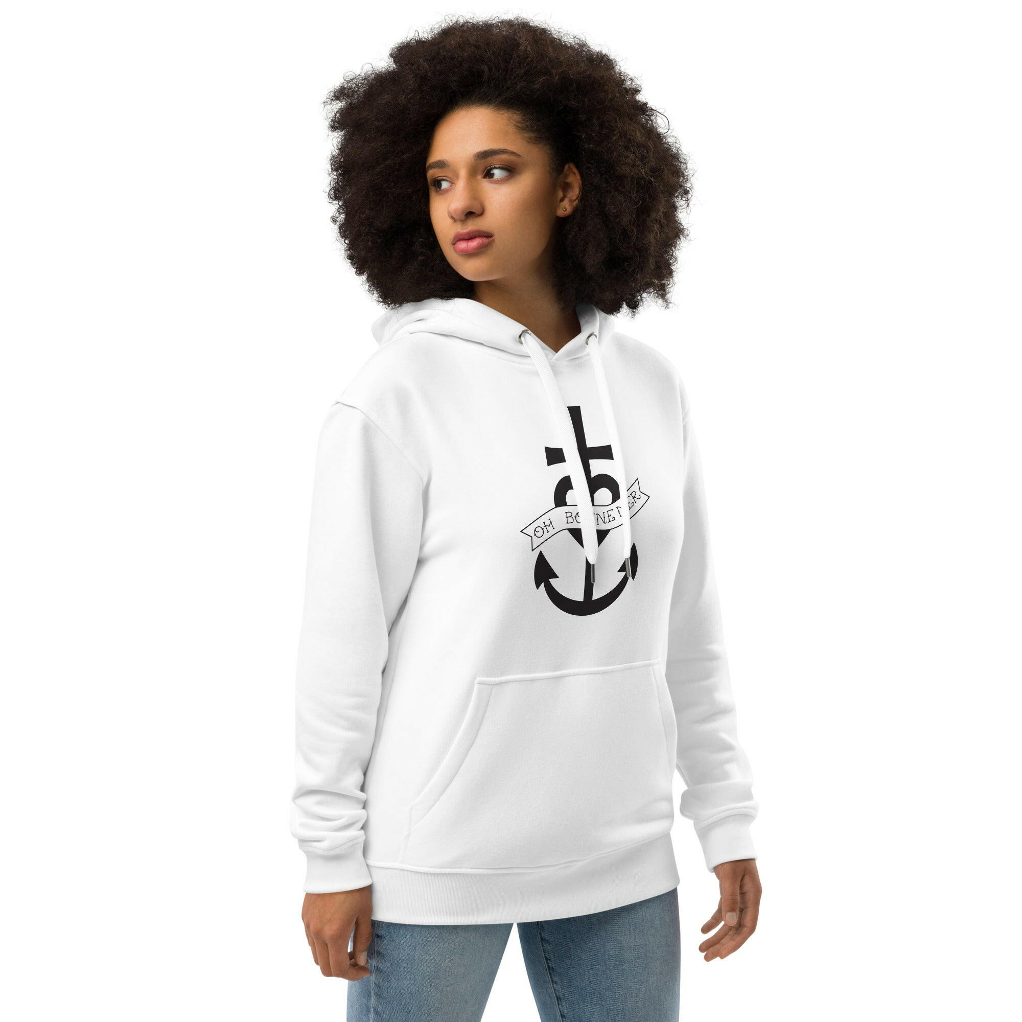 Premium eco hoodie Oh Bonne Mer 1 large pattern on front
