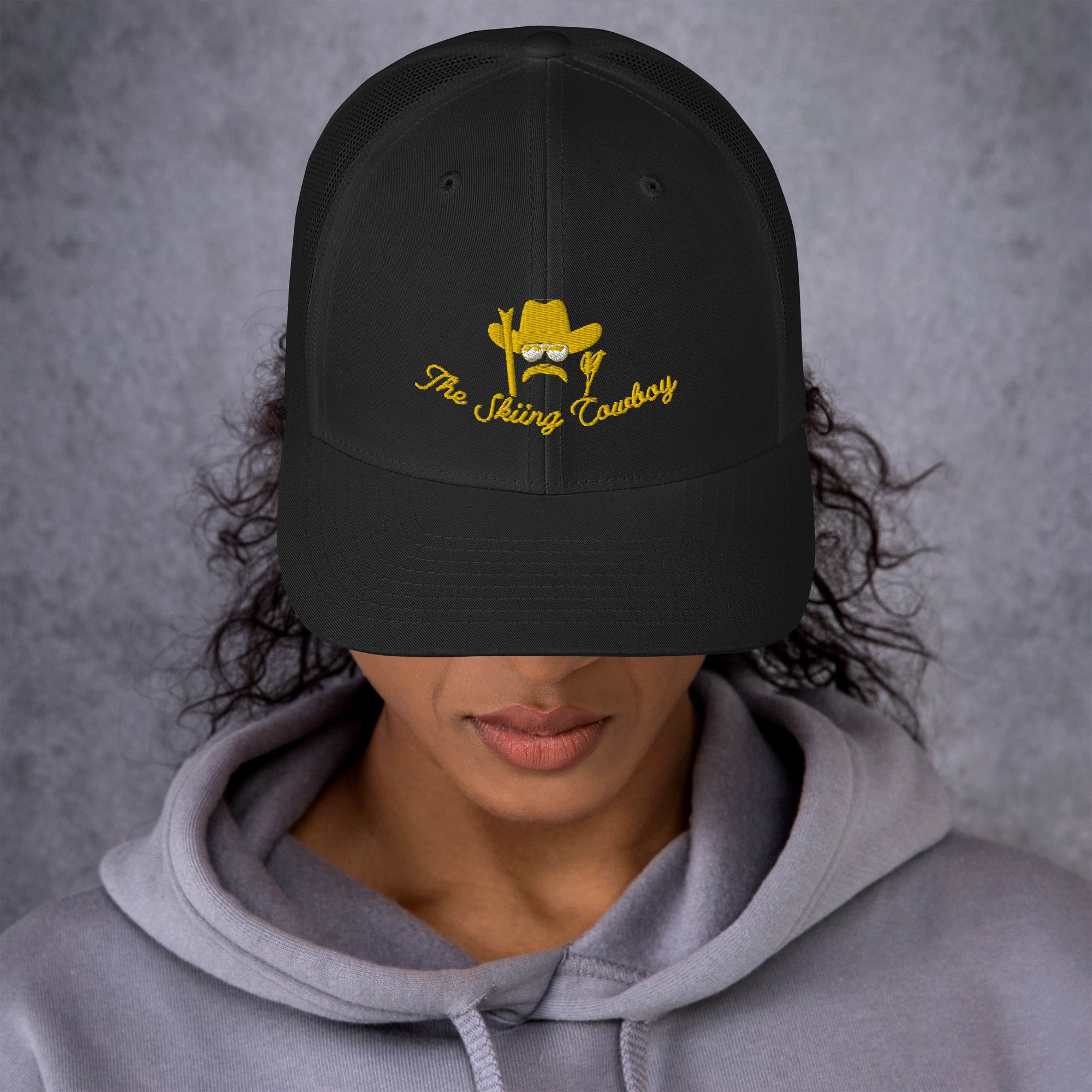 Casquette trucker rétro The Skiing Cowboy