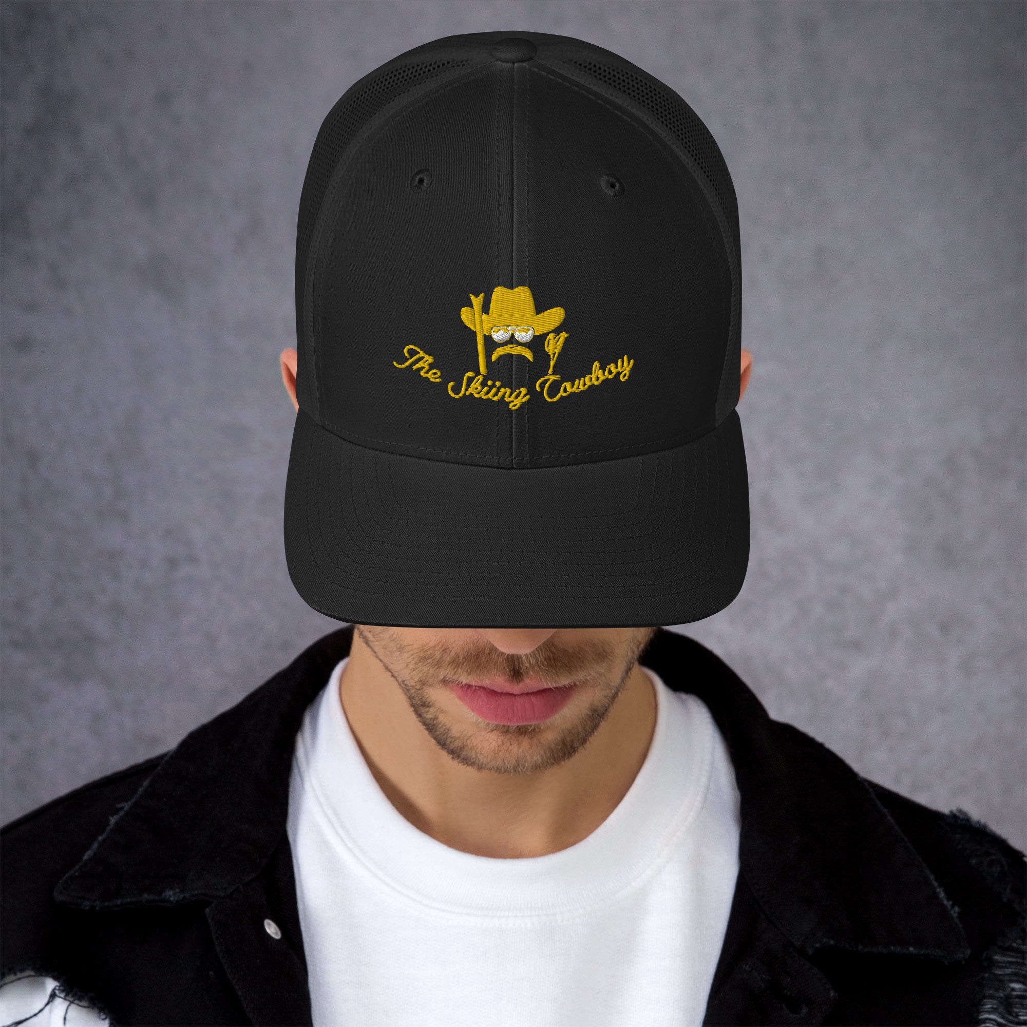 Casquette trucker rétro The Skiing Cowboy