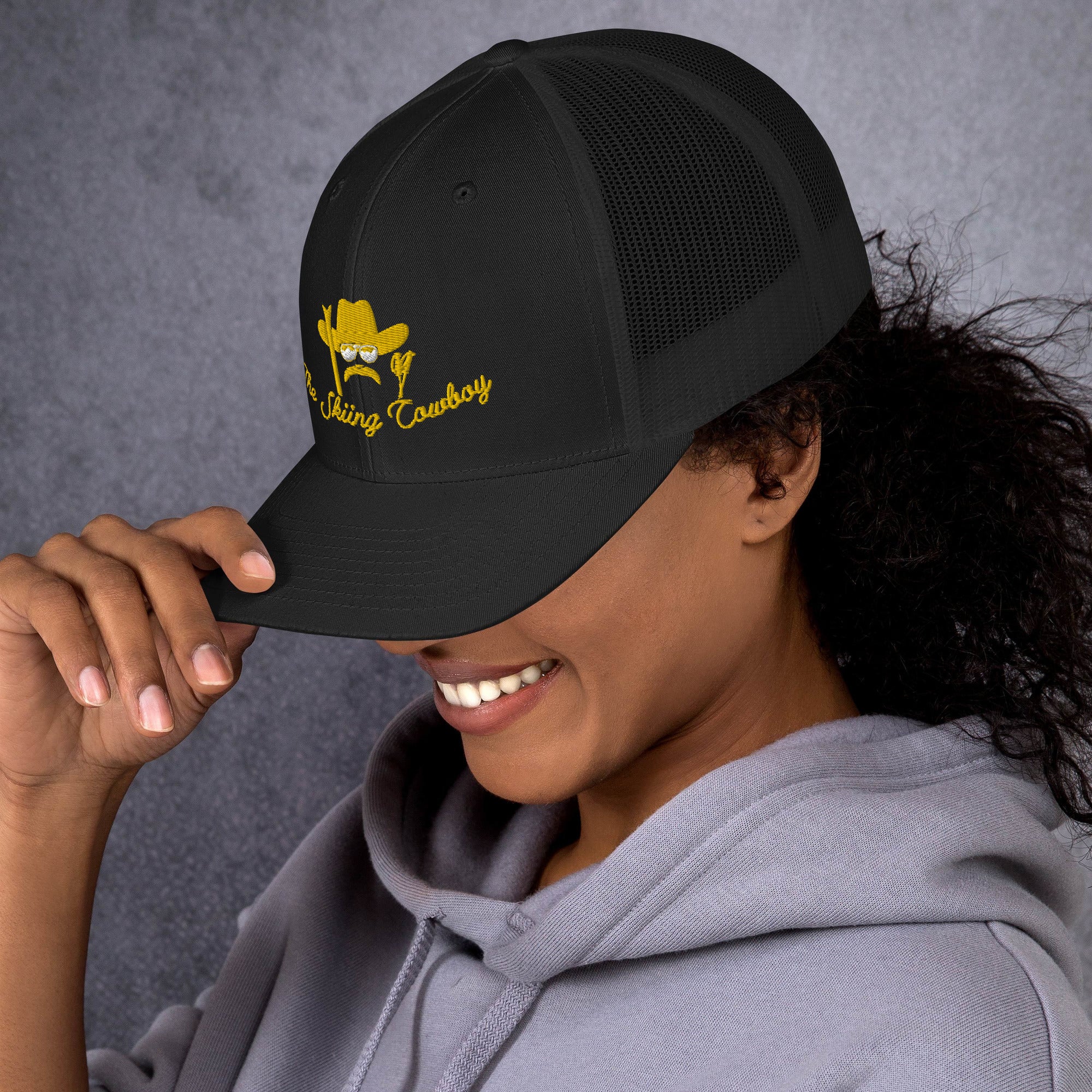 Casquette trucker rétro The Skiing Cowboy