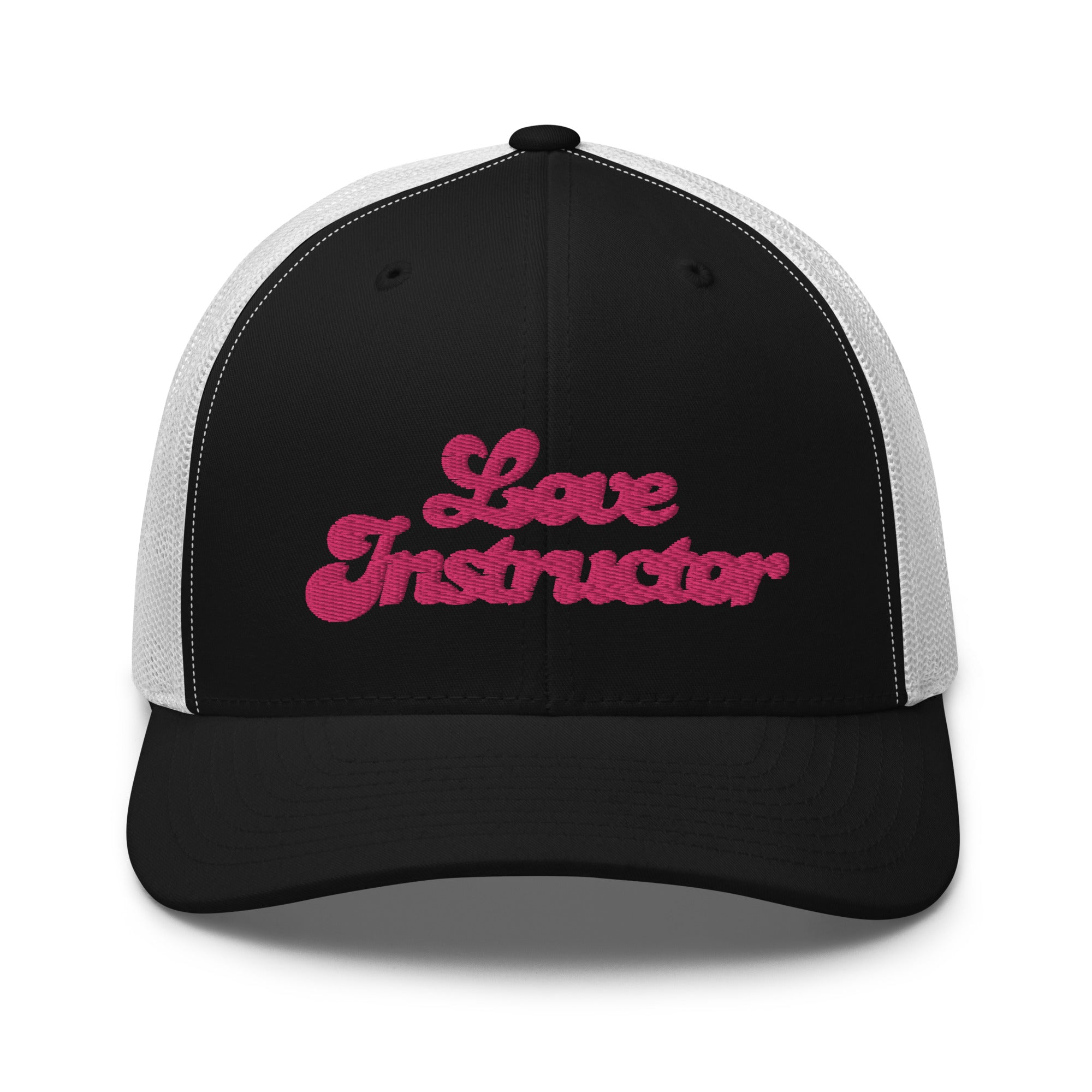 Casquette trucker rétro bicolore Love instructor