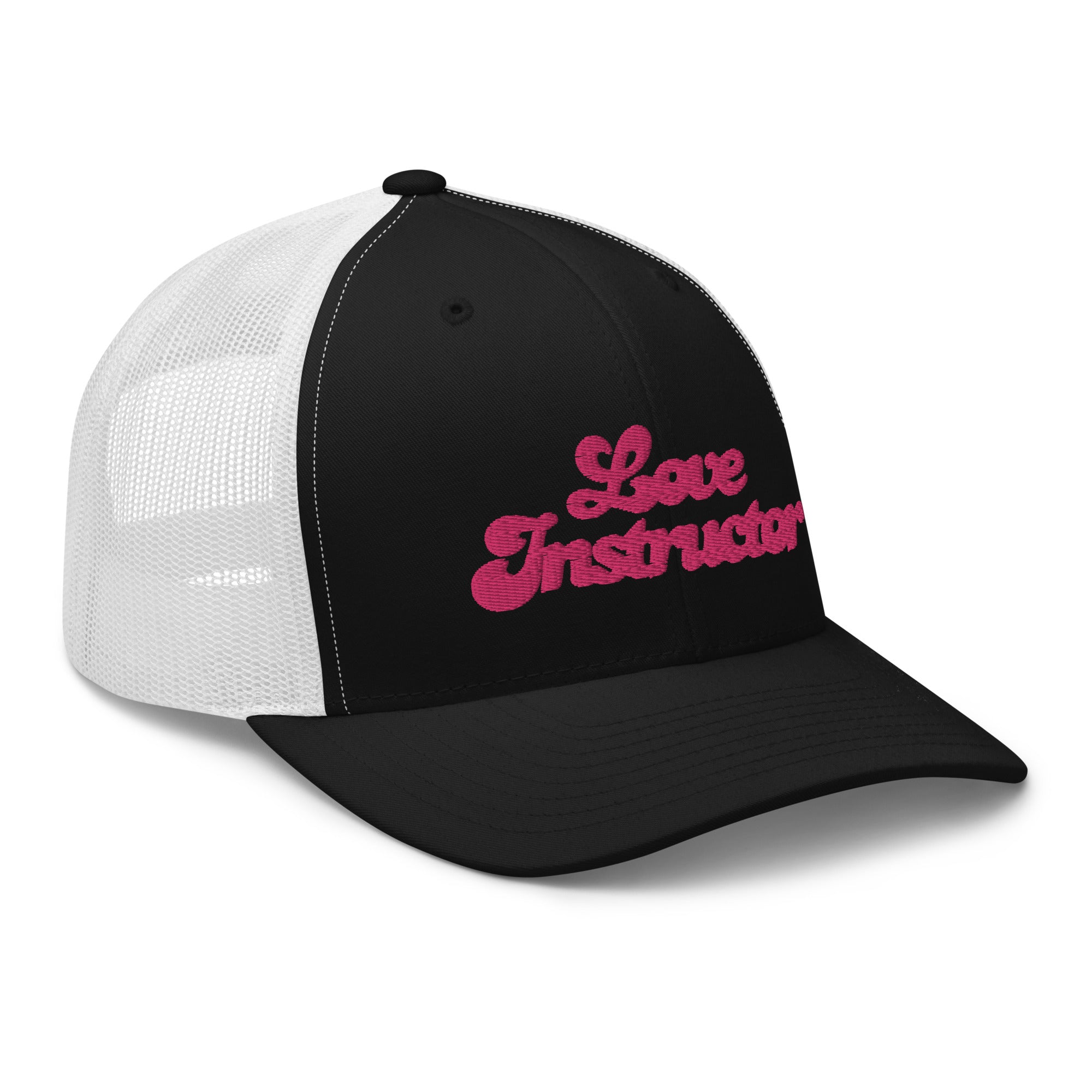 Casquette trucker rétro bicolore Love instructor
