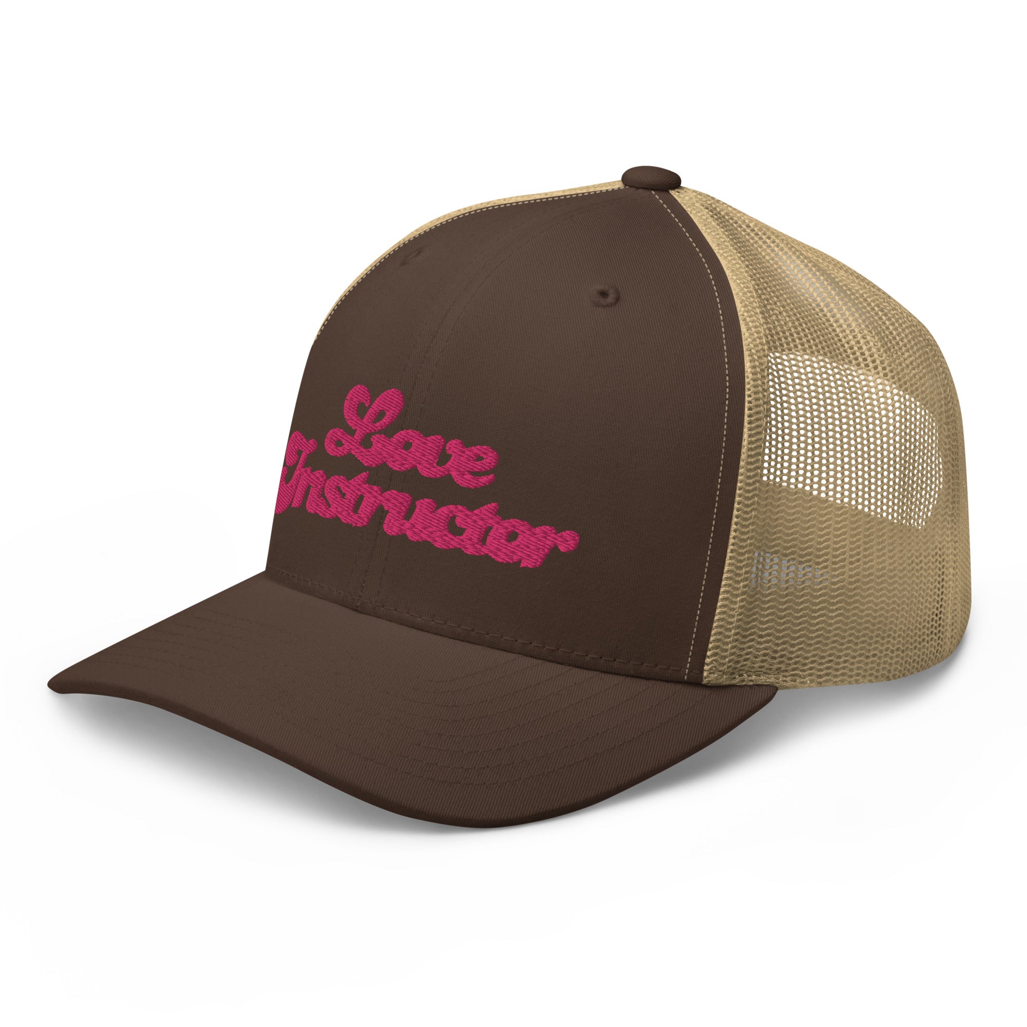 Casquette trucker rétro bicolore Love instructor
