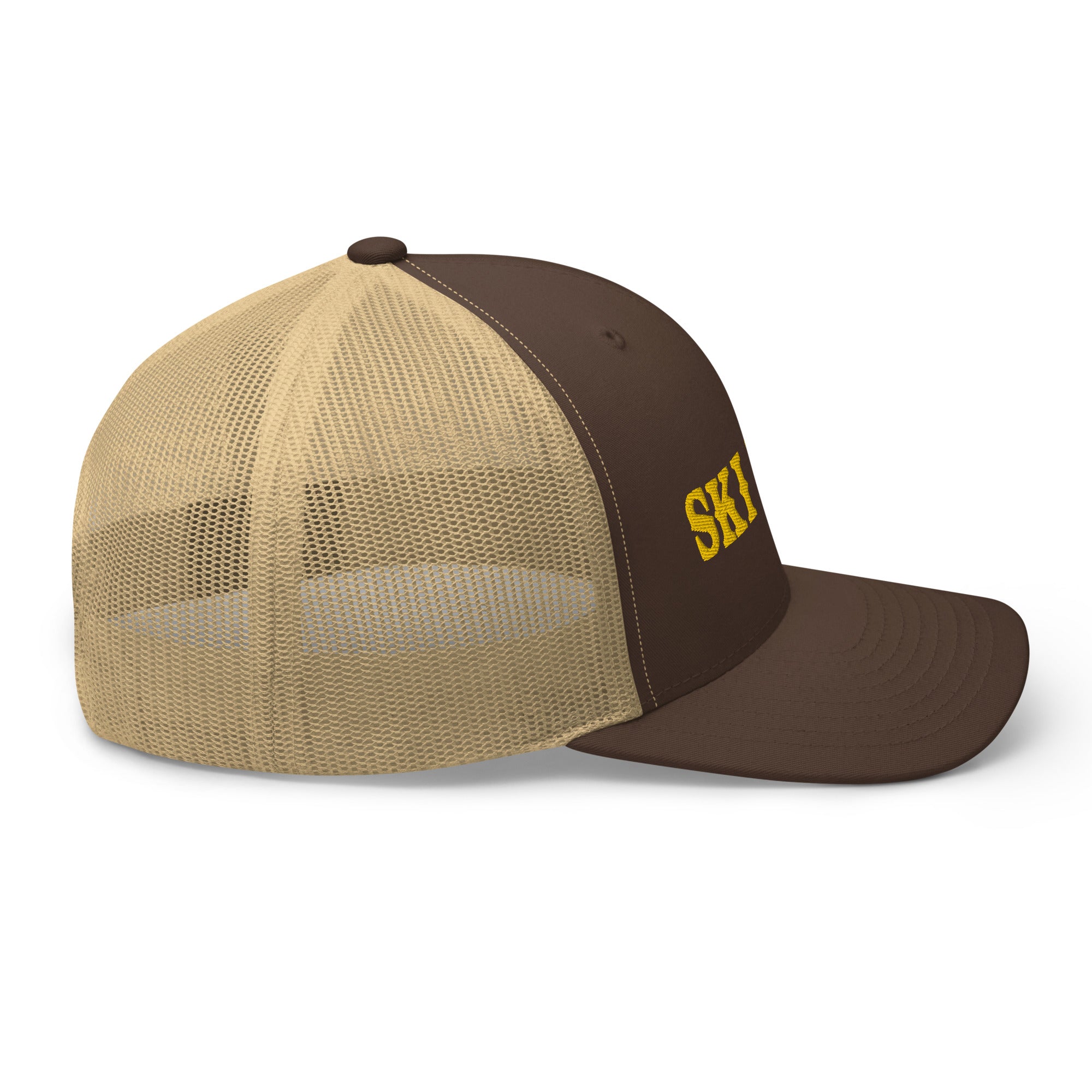 Casquette trucker rétro bicolore Ski Bum Gold