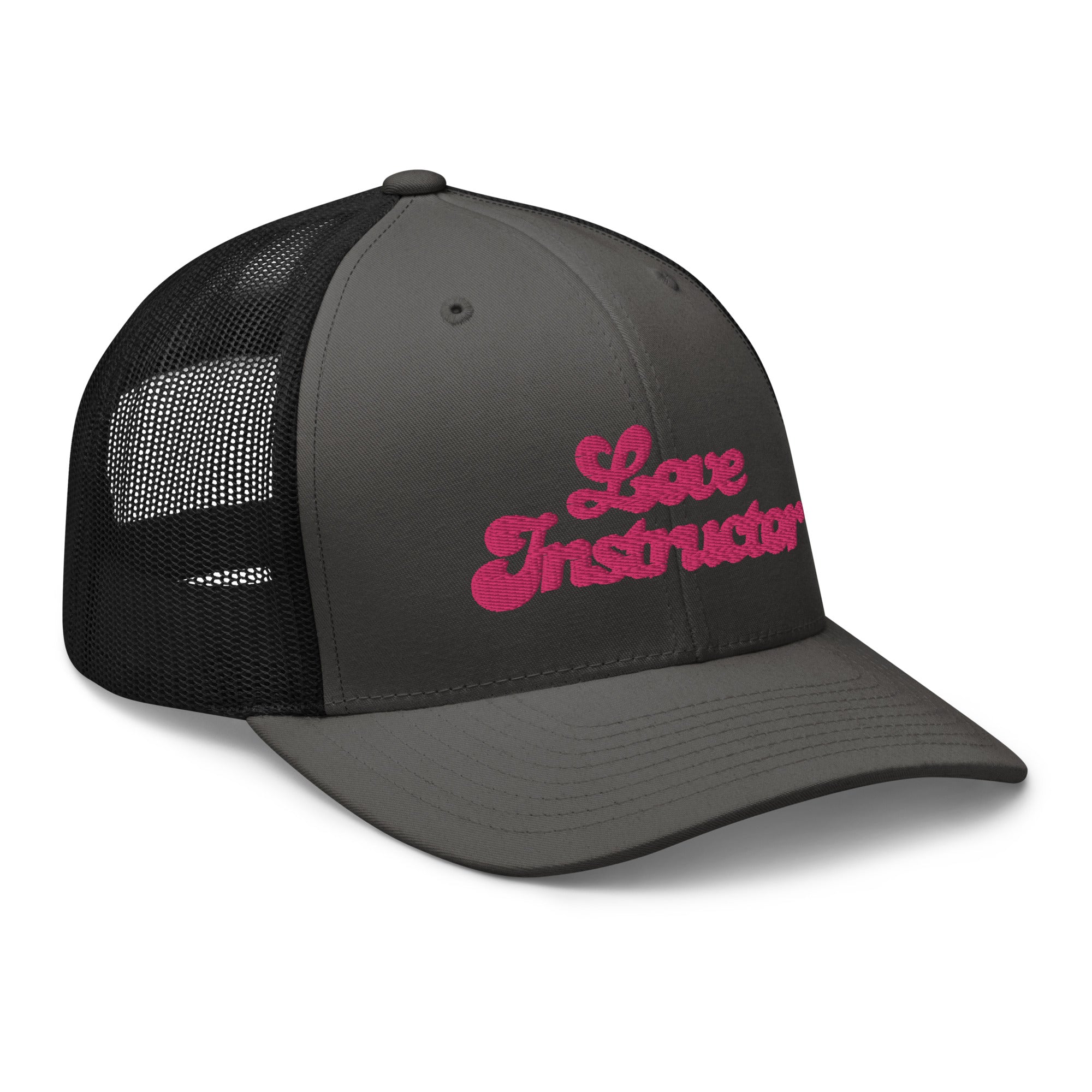 Casquette trucker rétro bicolore Love instructor