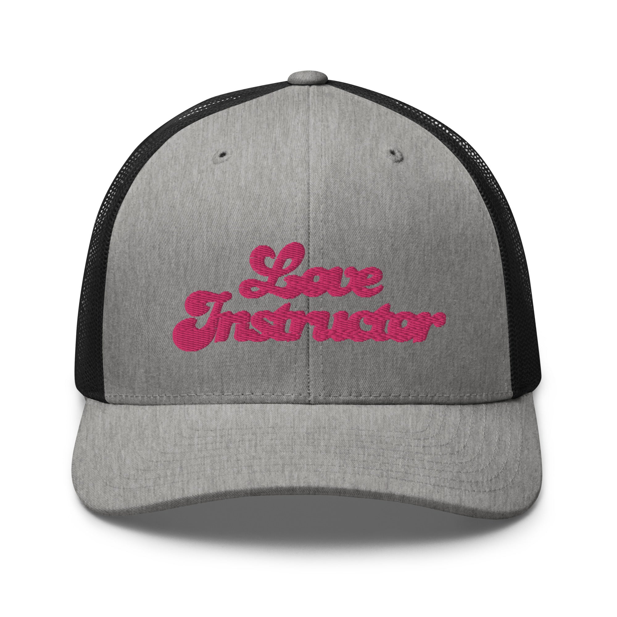 Casquette trucker rétro bicolore Love instructor