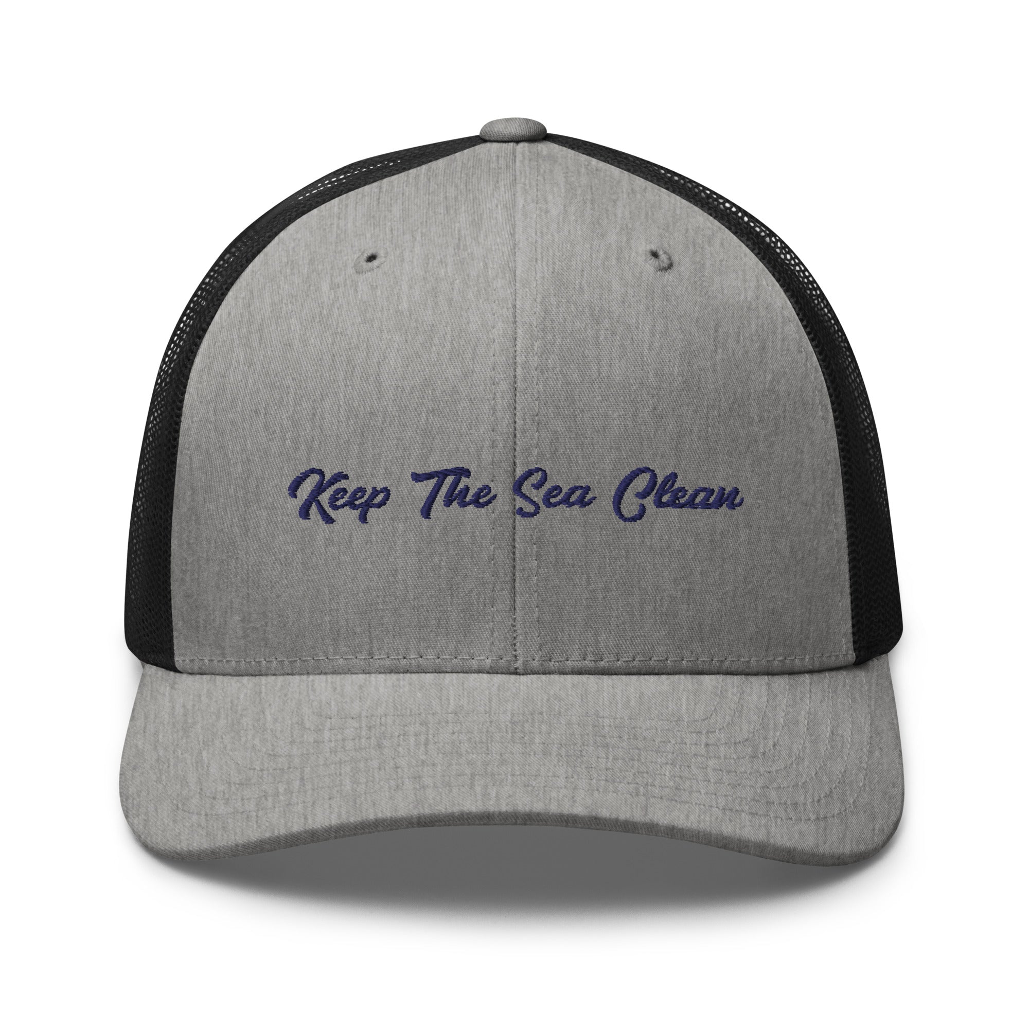Casquette trucker rétro bicolore Keep The Sea Clean Navy