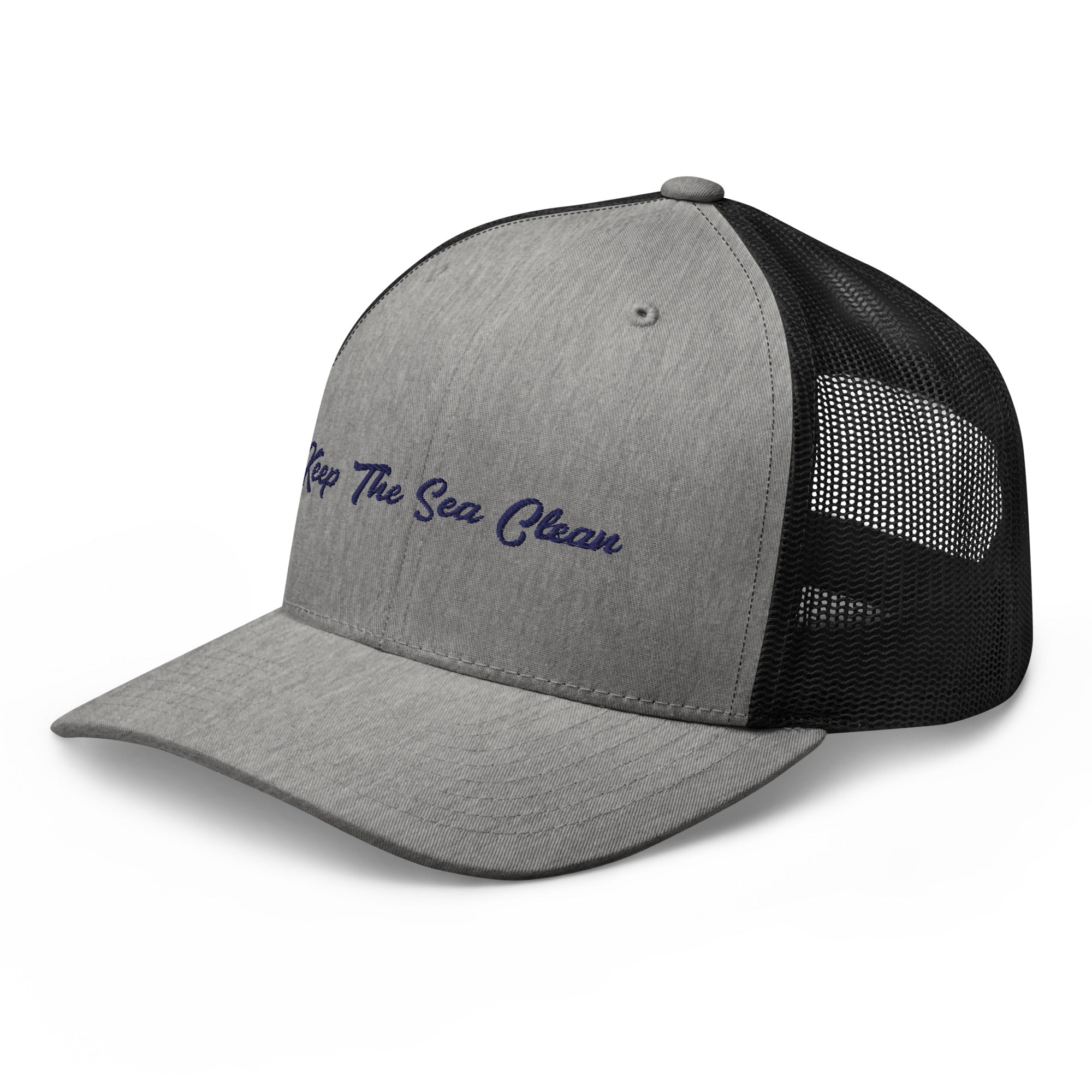 Casquette trucker rétro bicolore Keep The Sea Clean Navy