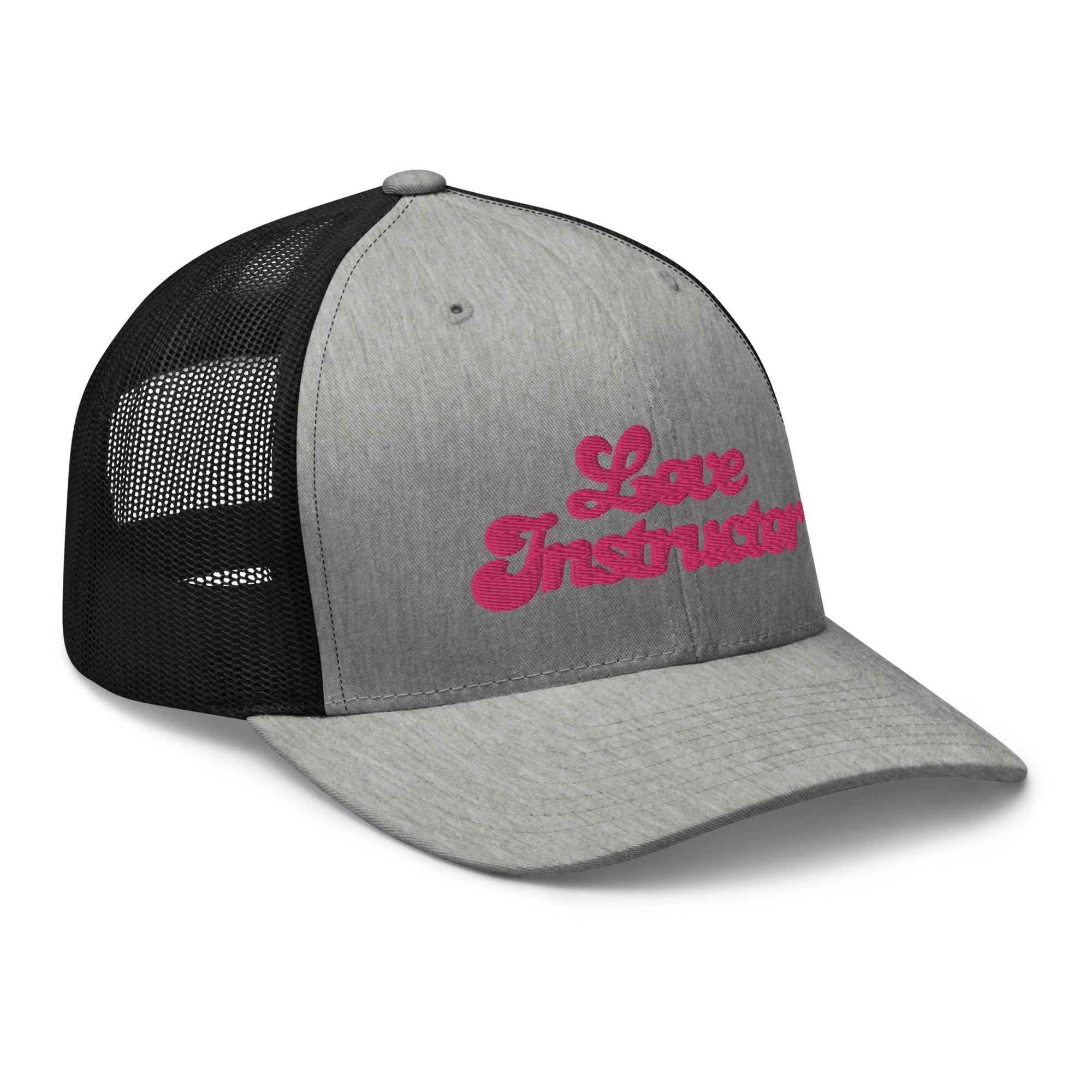 Casquette trucker rétro bicolore Love instructor