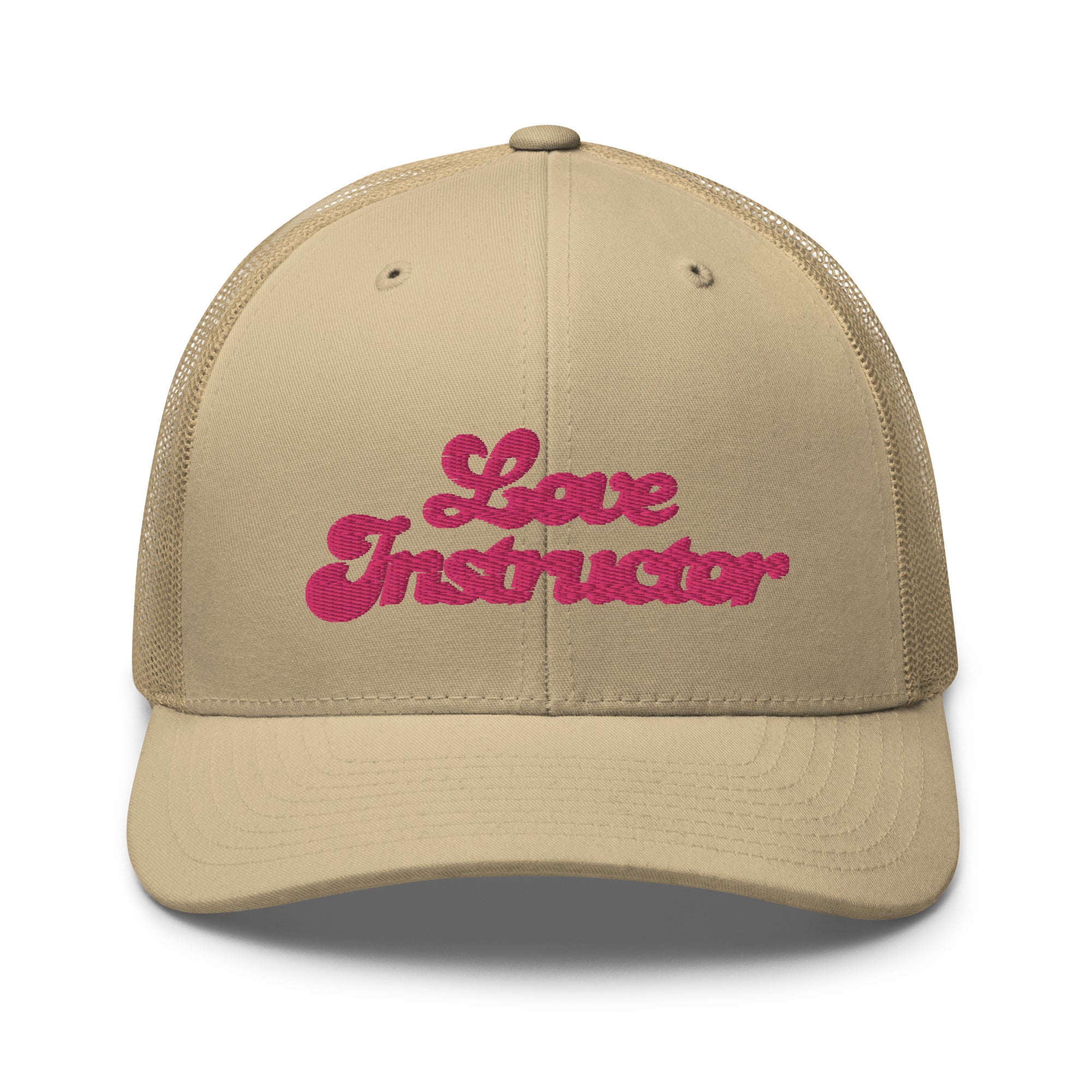 Casquette trucker rétro bicolore Love instructor