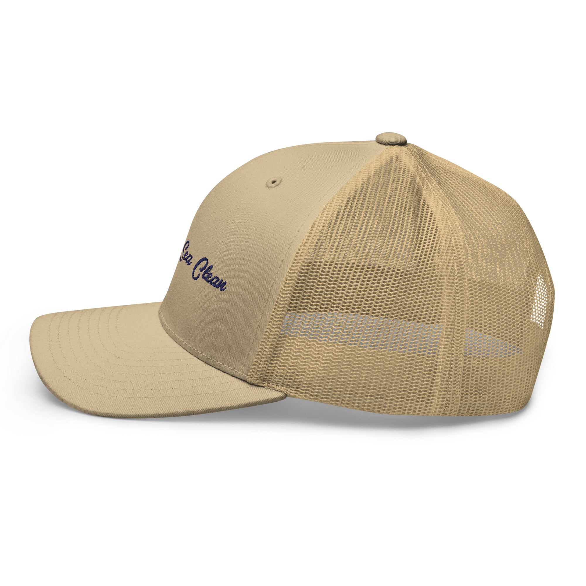 Retro Trucker Cap Keep The Sea Clean Navy