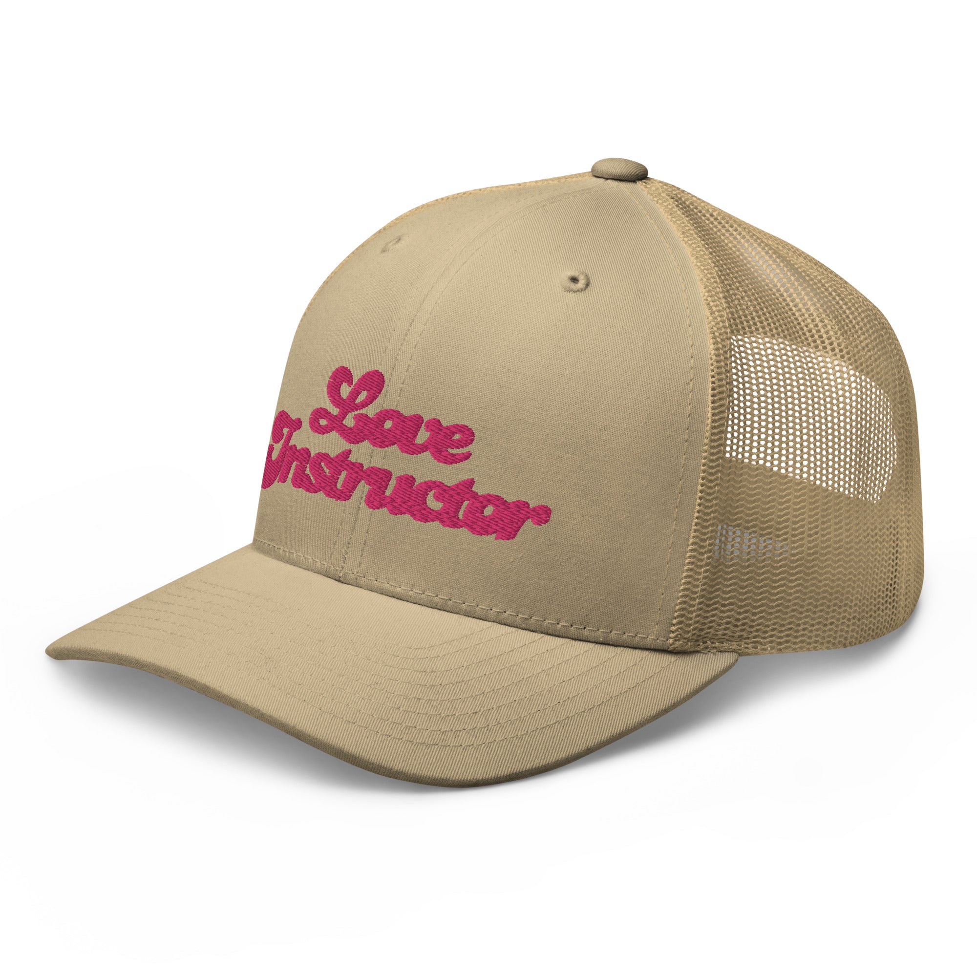 Casquette trucker rétro bicolore Love instructor