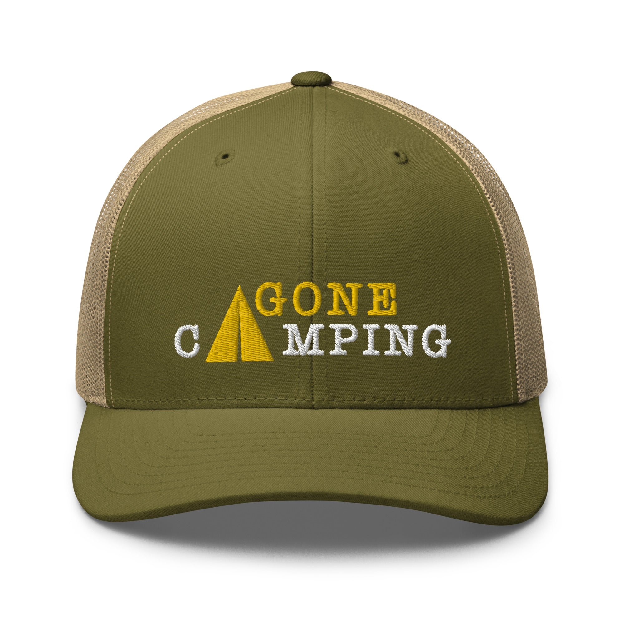 Casquette trucker rétro bicolore Gone Camping