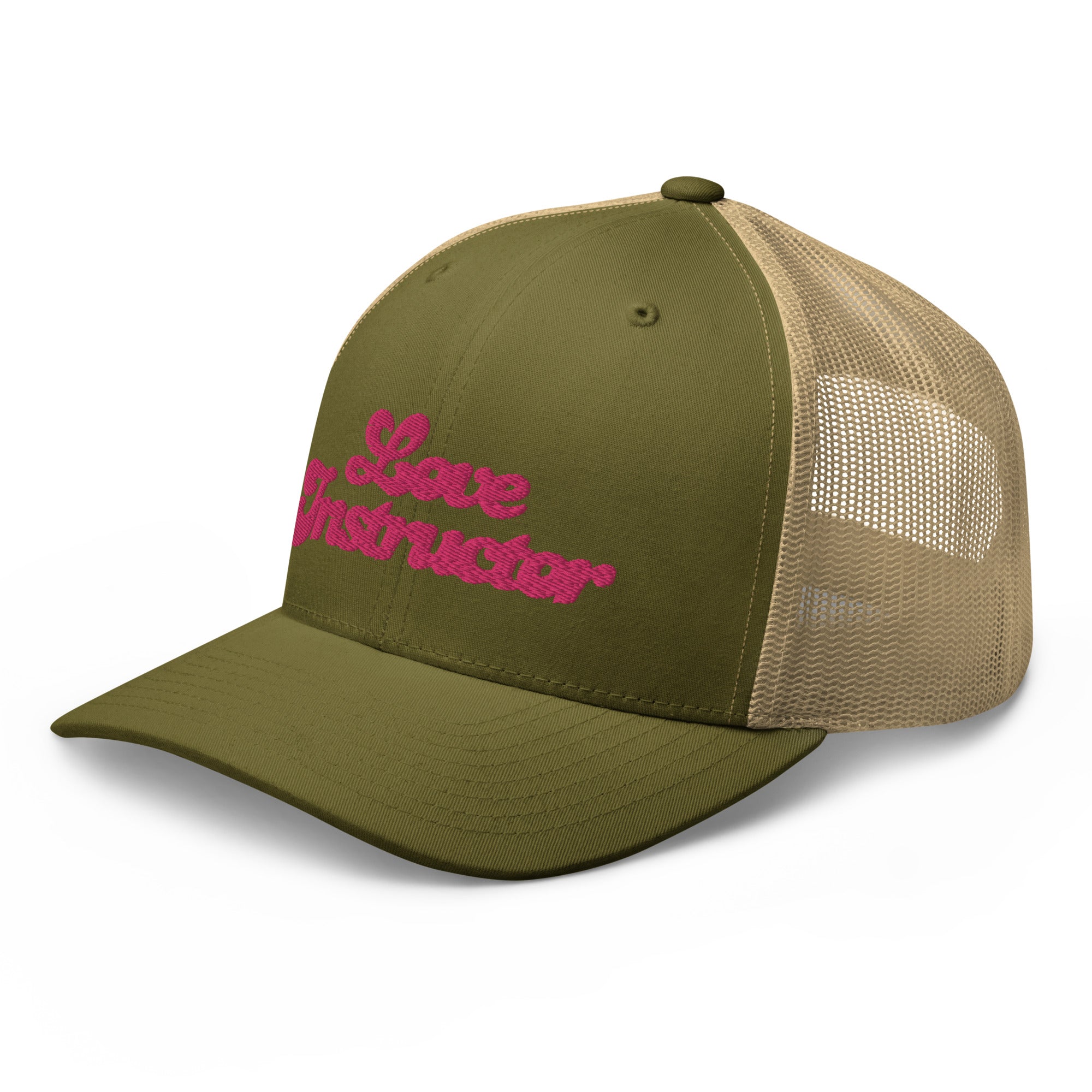 Casquette trucker rétro bicolore Love instructor