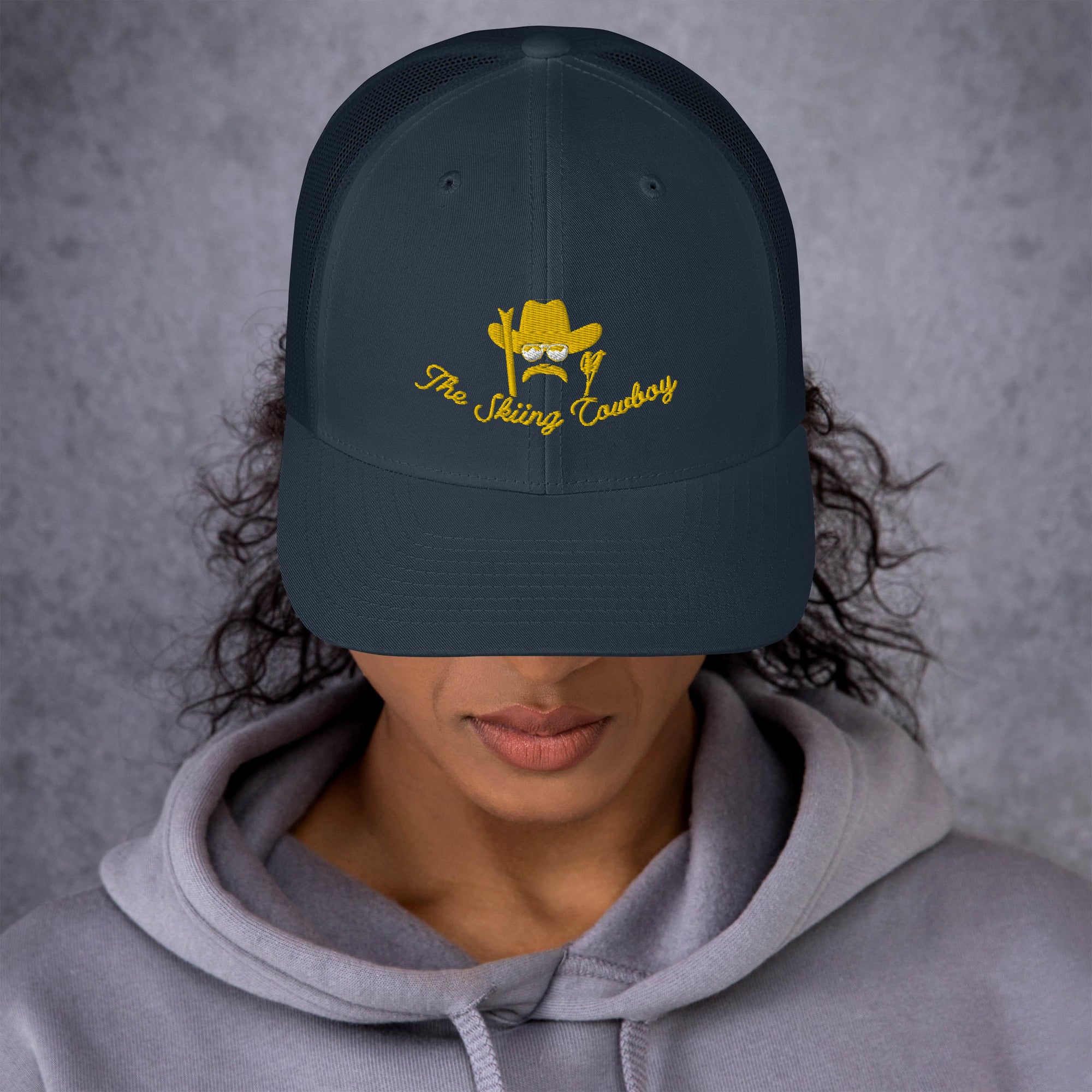 Casquette trucker rétro The Skiing Cowboy