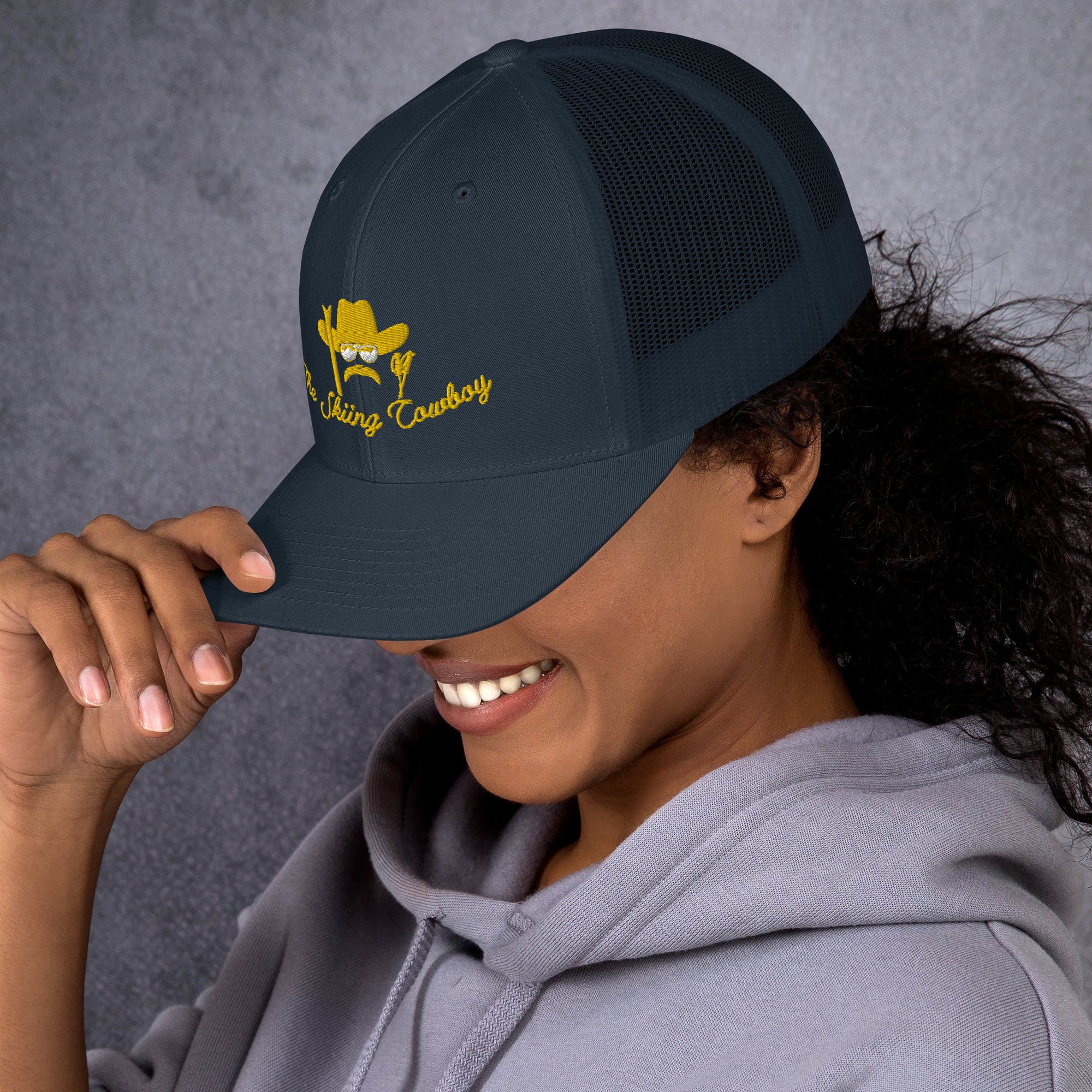 Casquette trucker rétro The Skiing Cowboy