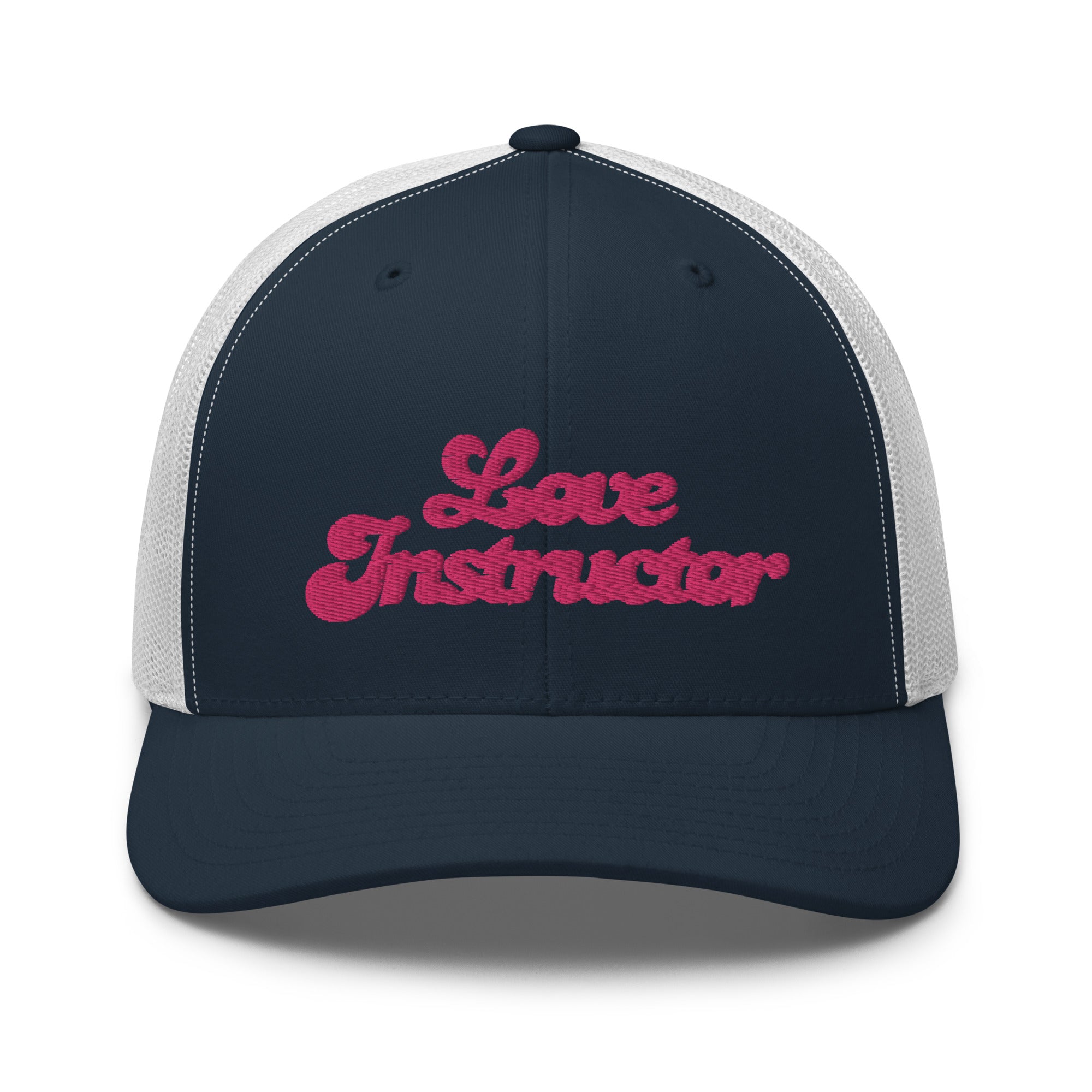 Casquette trucker rétro bicolore Love instructor