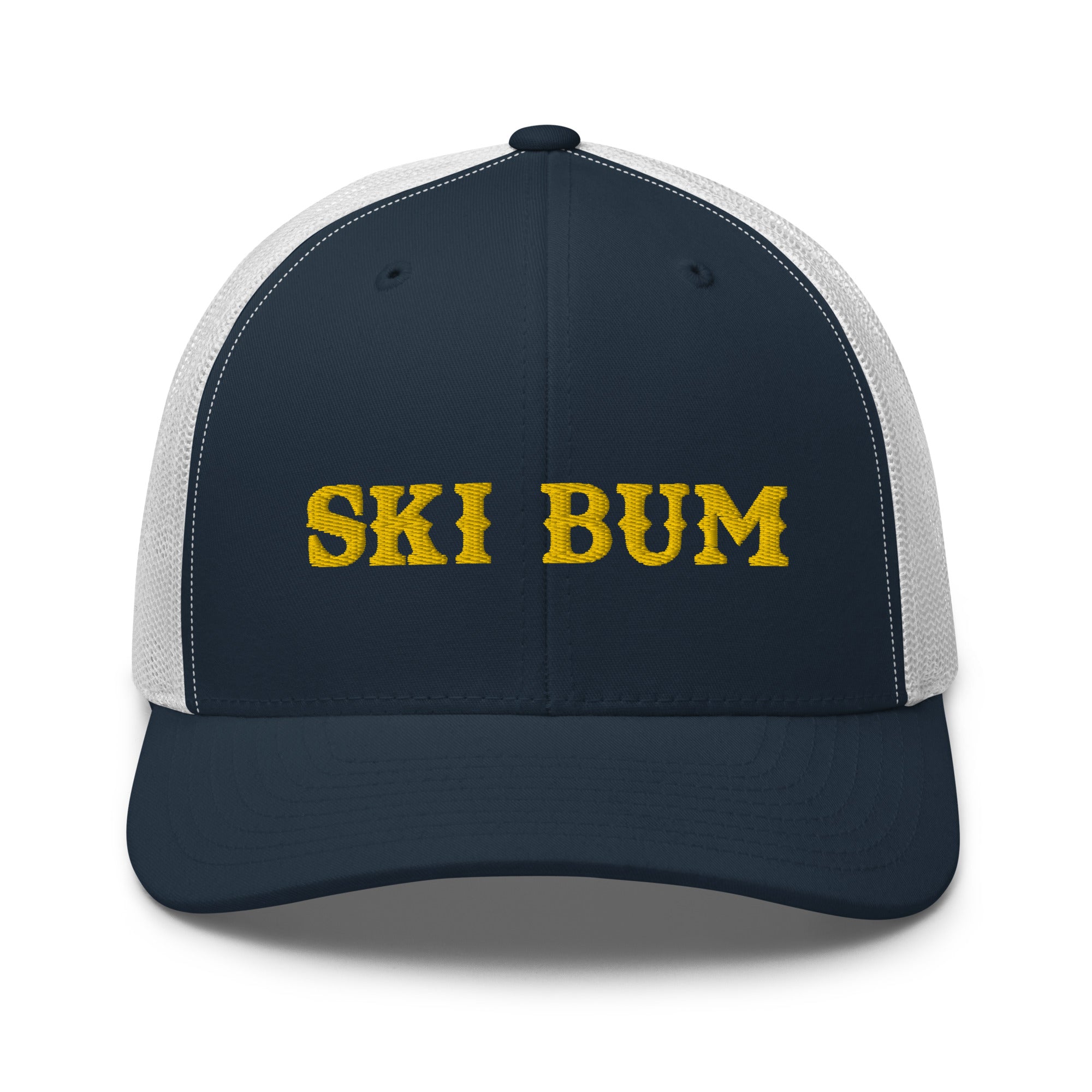 Casquette trucker rétro bicolore Ski Bum Gold