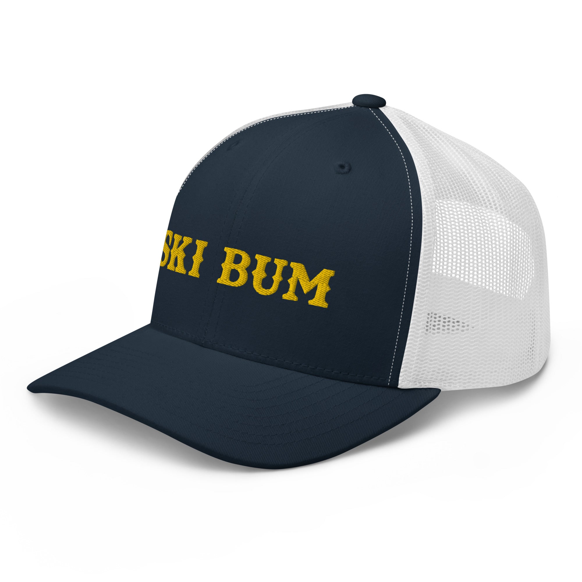 Casquette trucker rétro bicolore Ski Bum Gold