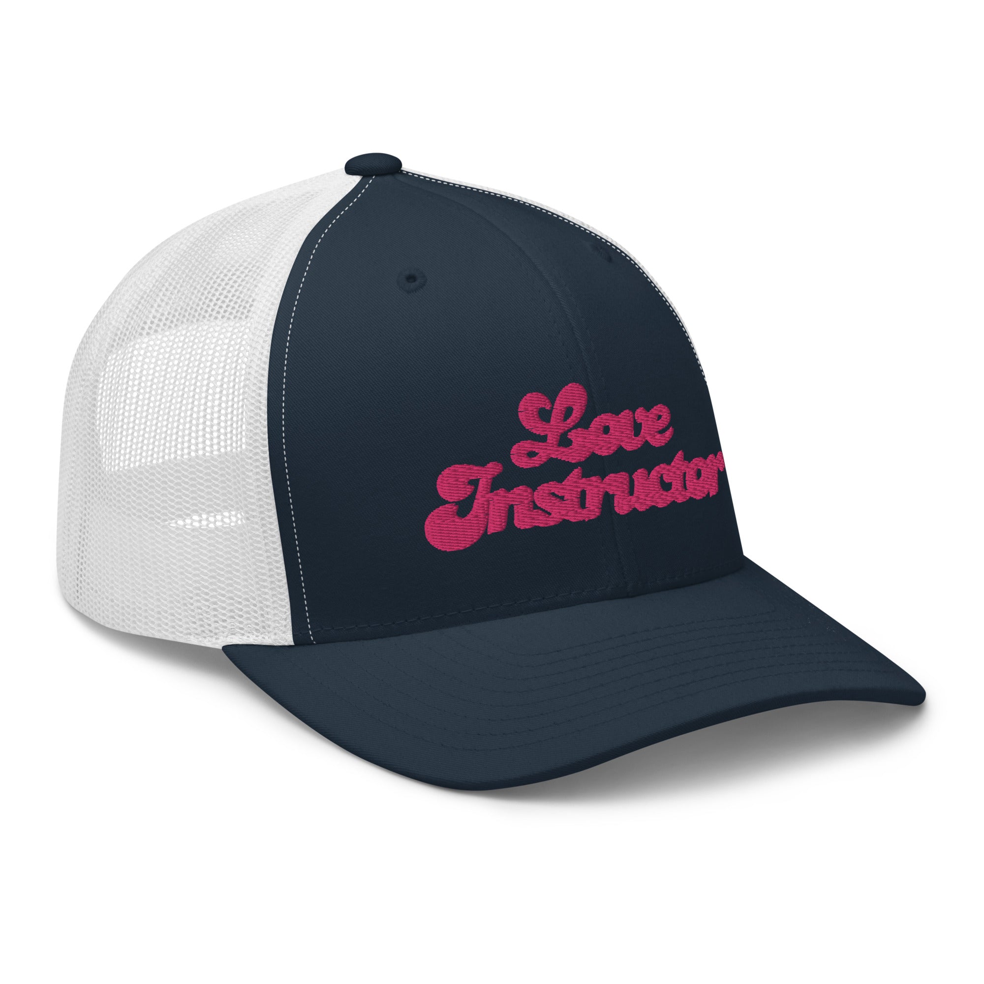 Casquette trucker rétro bicolore Love instructor