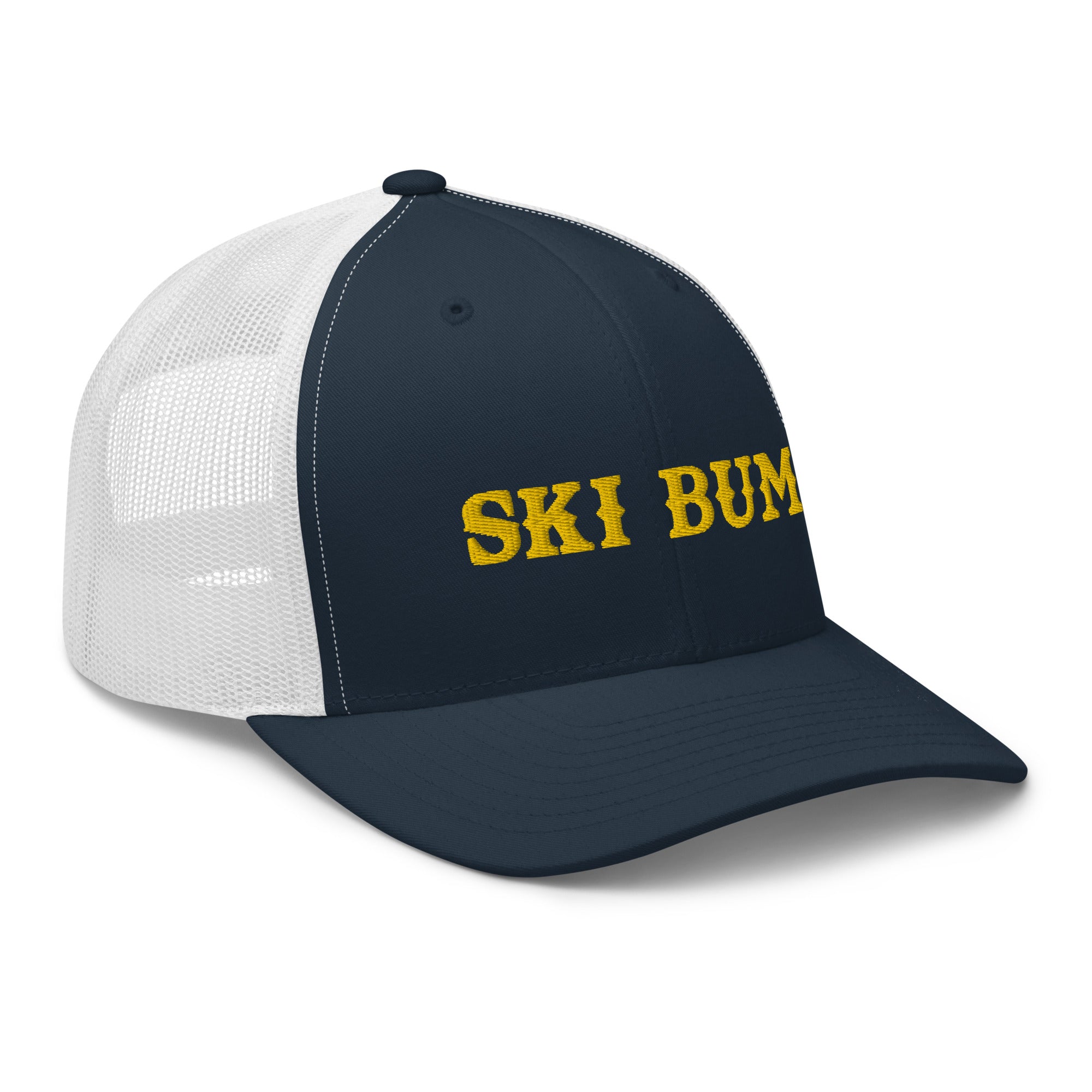 Casquette trucker rétro bicolore Ski Bum Gold