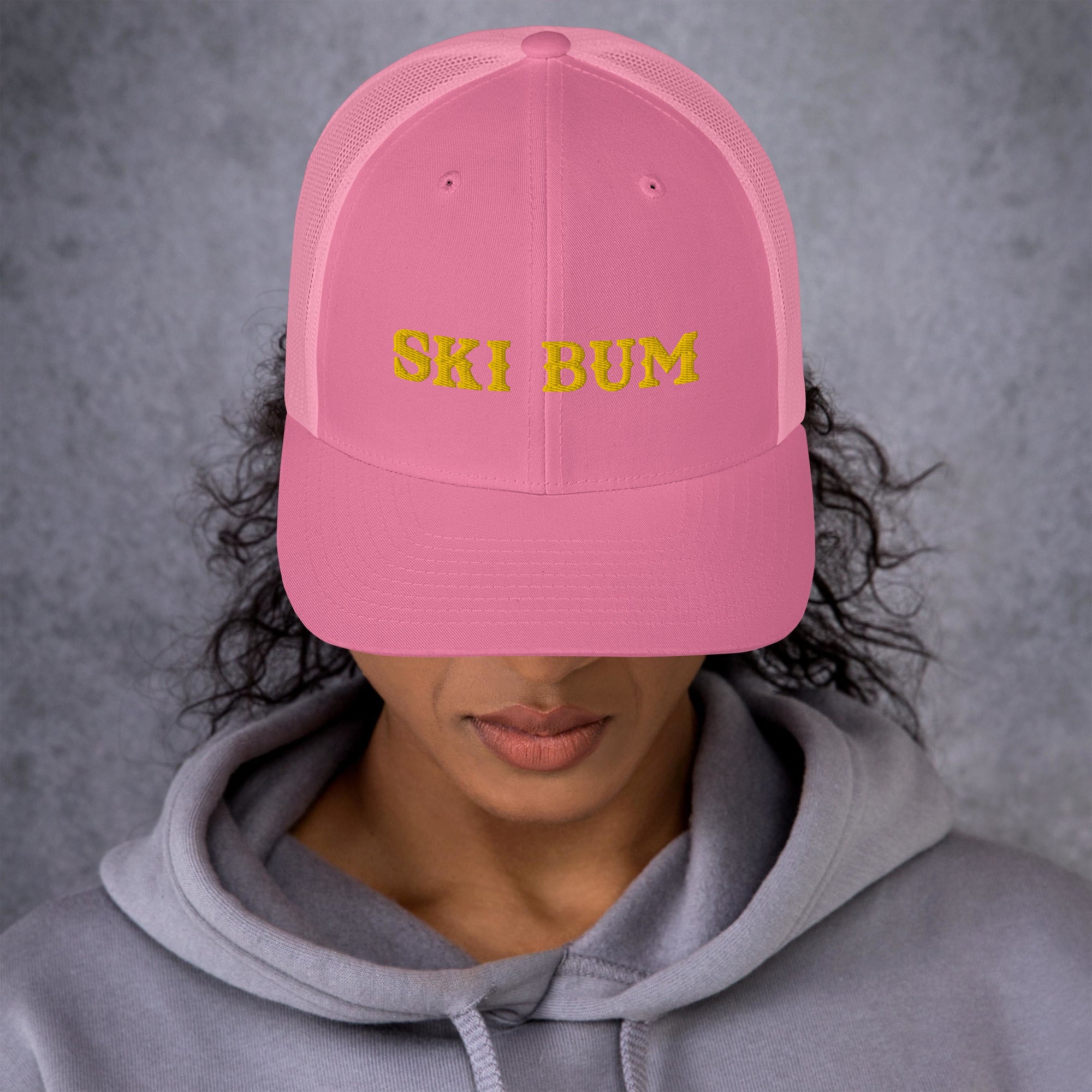 Casquette trucker rétro Ski Bum Gold