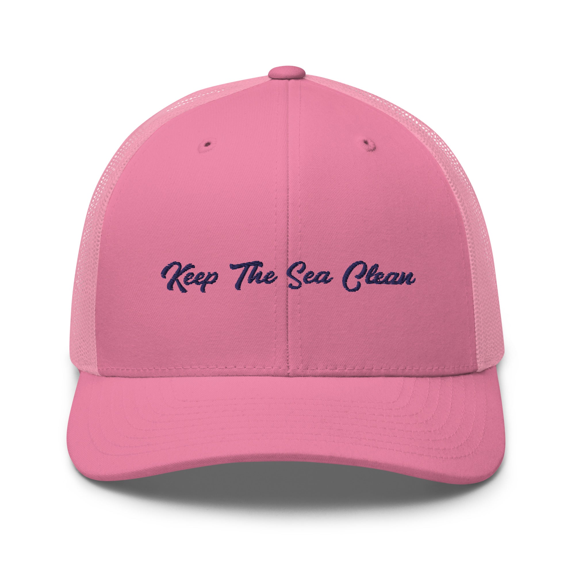 Retro Trucker Cap Keep The Sea Clean Navy