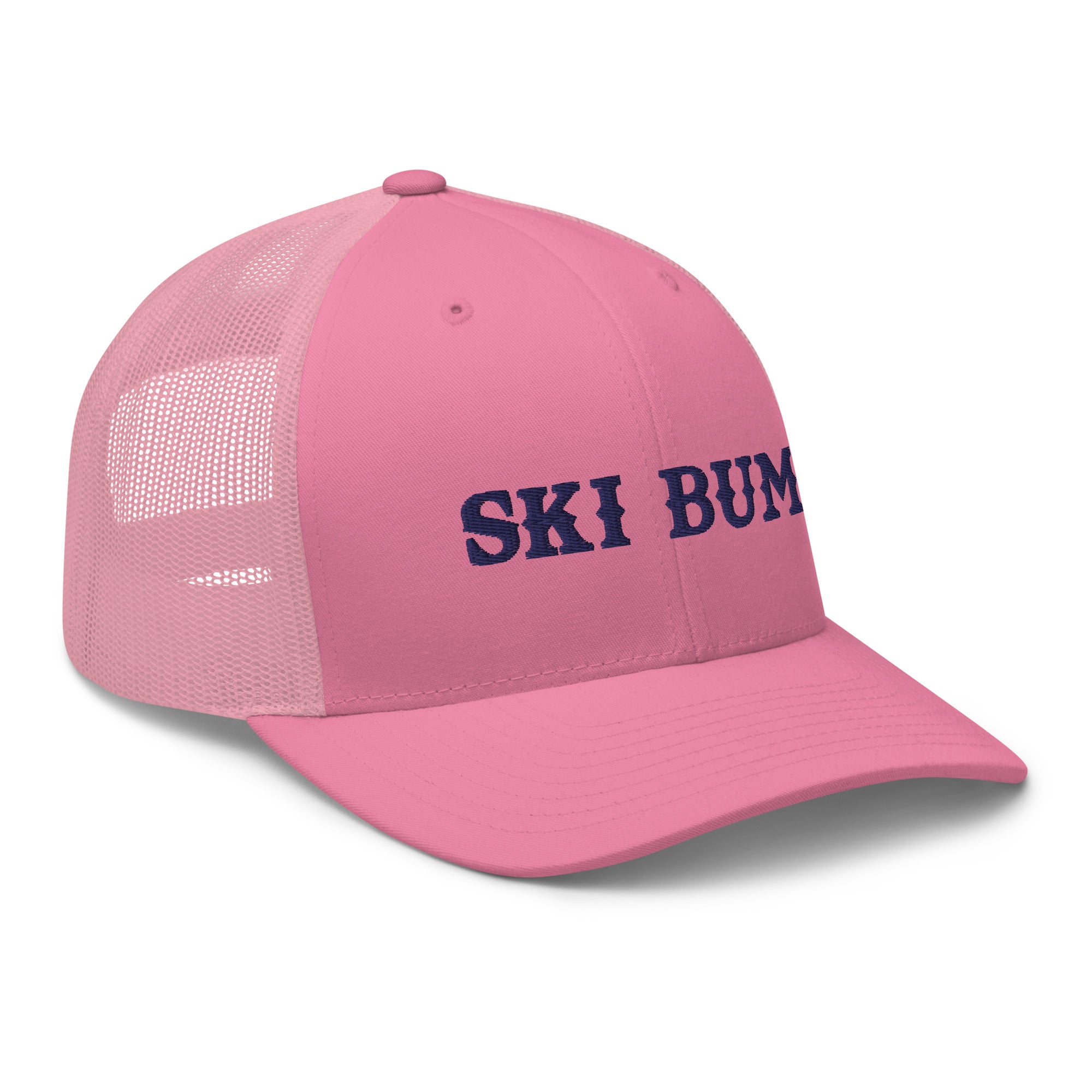 Casquette trucker rétro Ski Bum Navy 3DPuffy