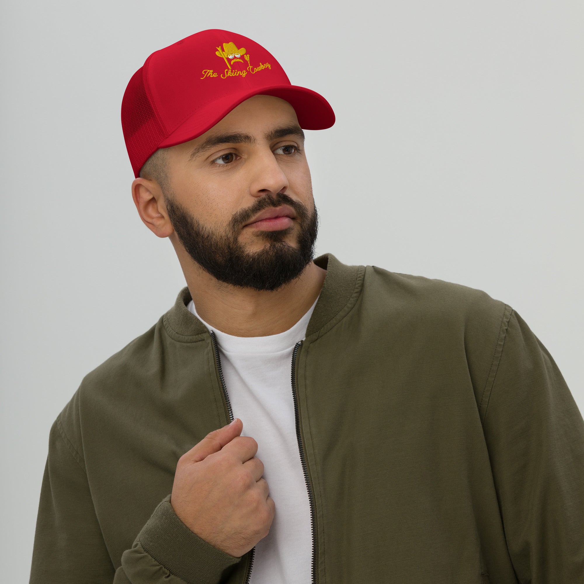 Casquette trucker rétro The Skiing Cowboy