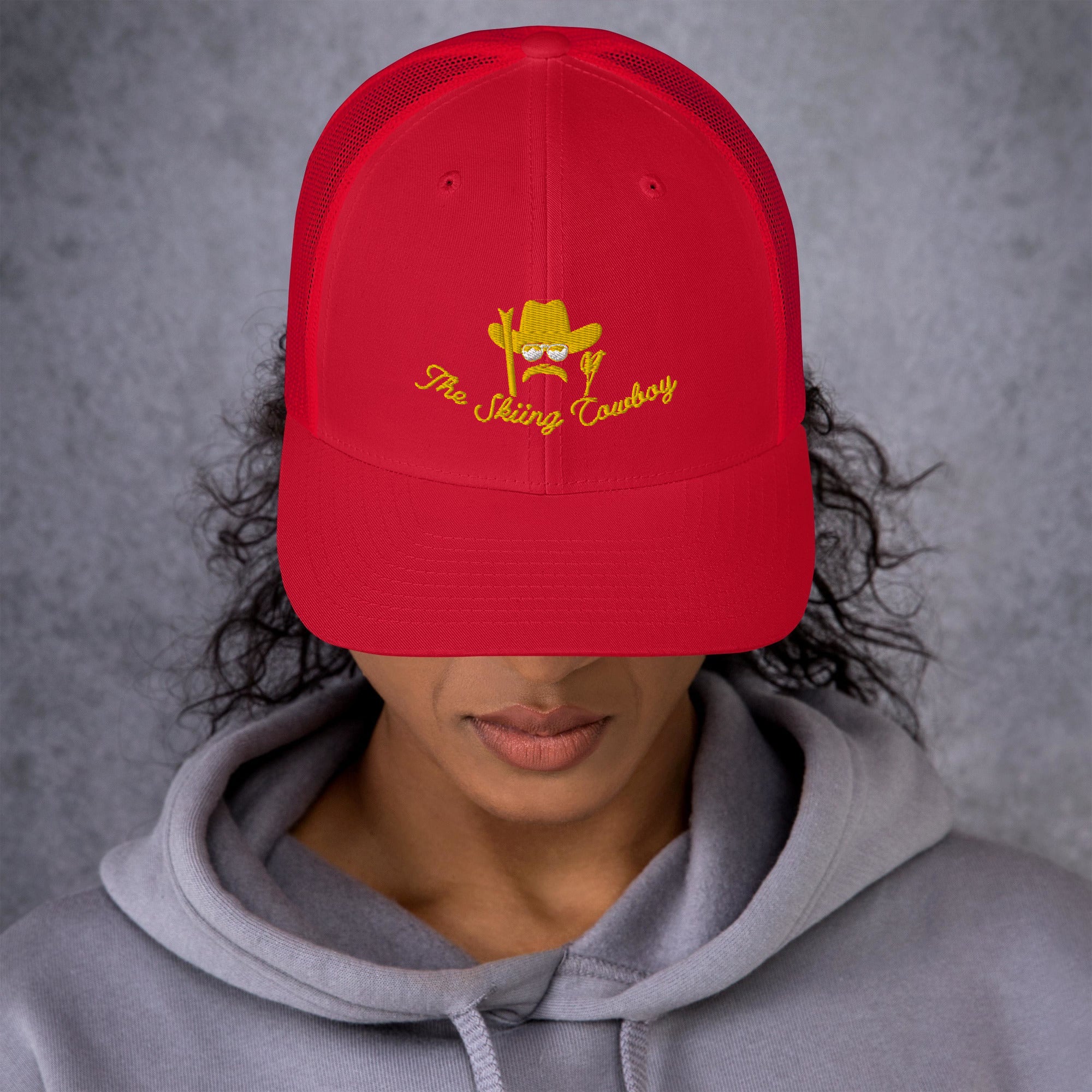 Casquette trucker rétro The Skiing Cowboy